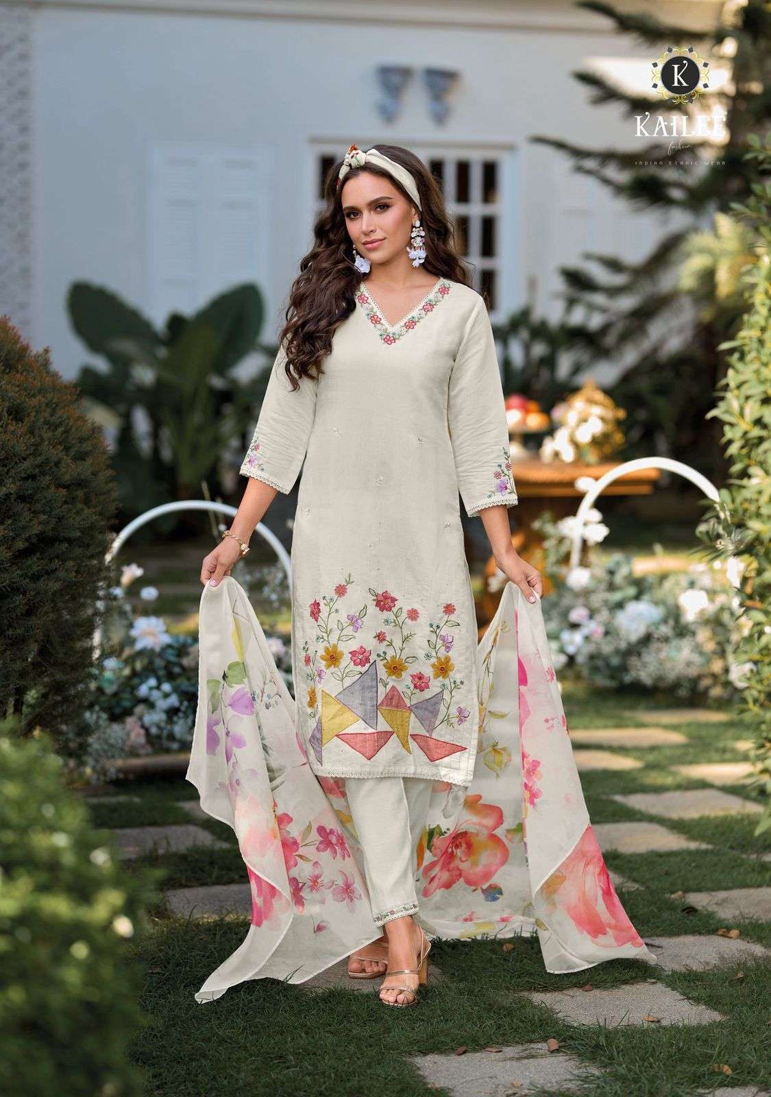 VOEUX BY KAILEE FASHION IN PURE VISCOSE FULLY INNER COTTON WITH HAND WORK 