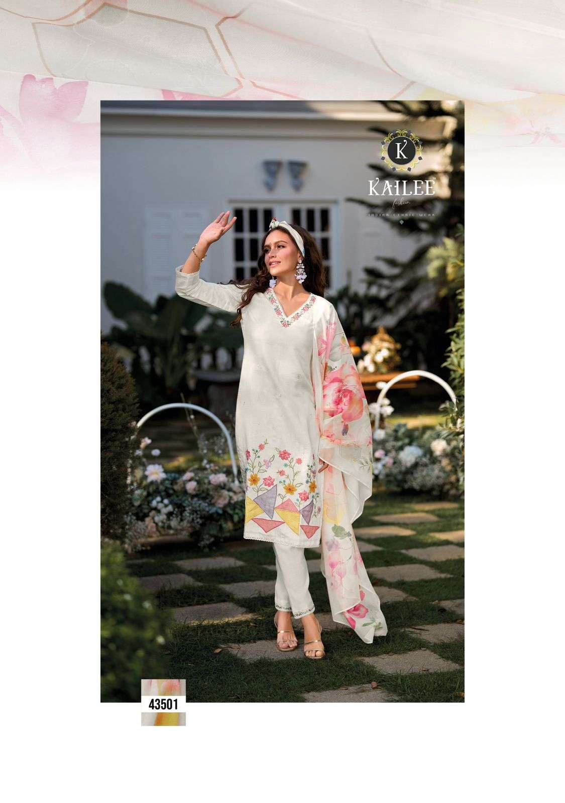 VOEUX BY KAILEE FASHION IN PURE VISCOSE FULLY INNER COTTON WITH HAND WORK 
