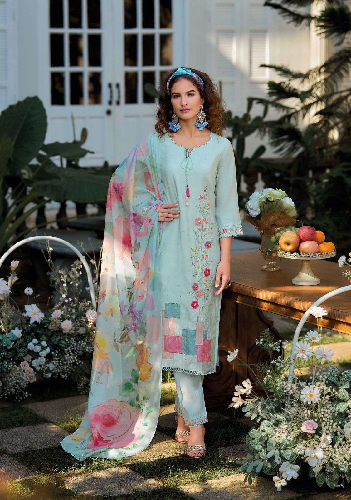 VOEUX BY KAILEE FASHION IN PURE VISCOSE FULLY INNER COTTON WITH HAND WORK 