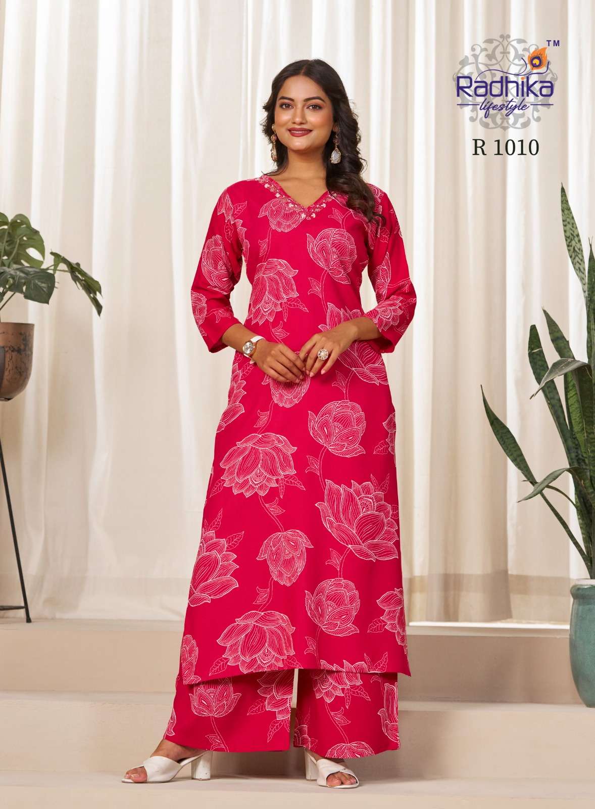 VOL-1 BY RADHIKA LIFE STYLE IN RAYON DISCHARGE PRINT COMBO PACKING 