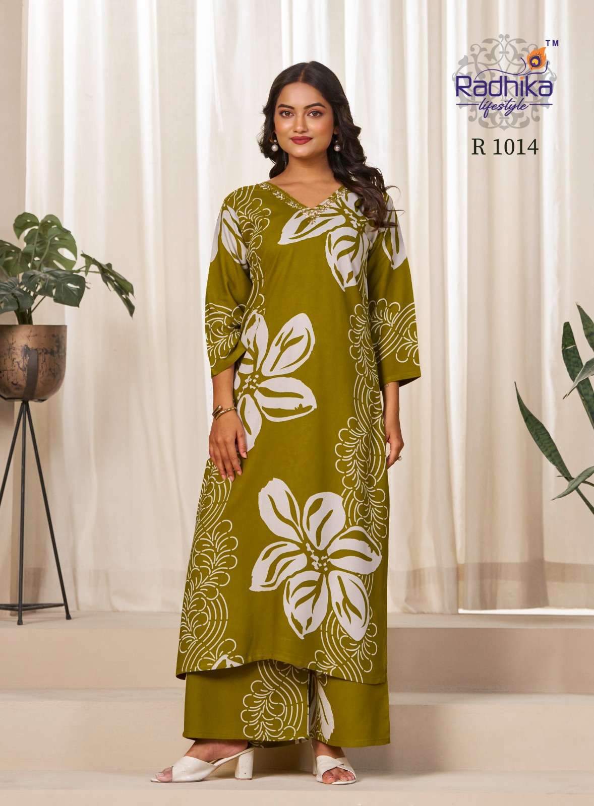 VOL-1 BY RADHIKA LIFE STYLE IN RAYON DISCHARGE PRINT COMBO PACKING 