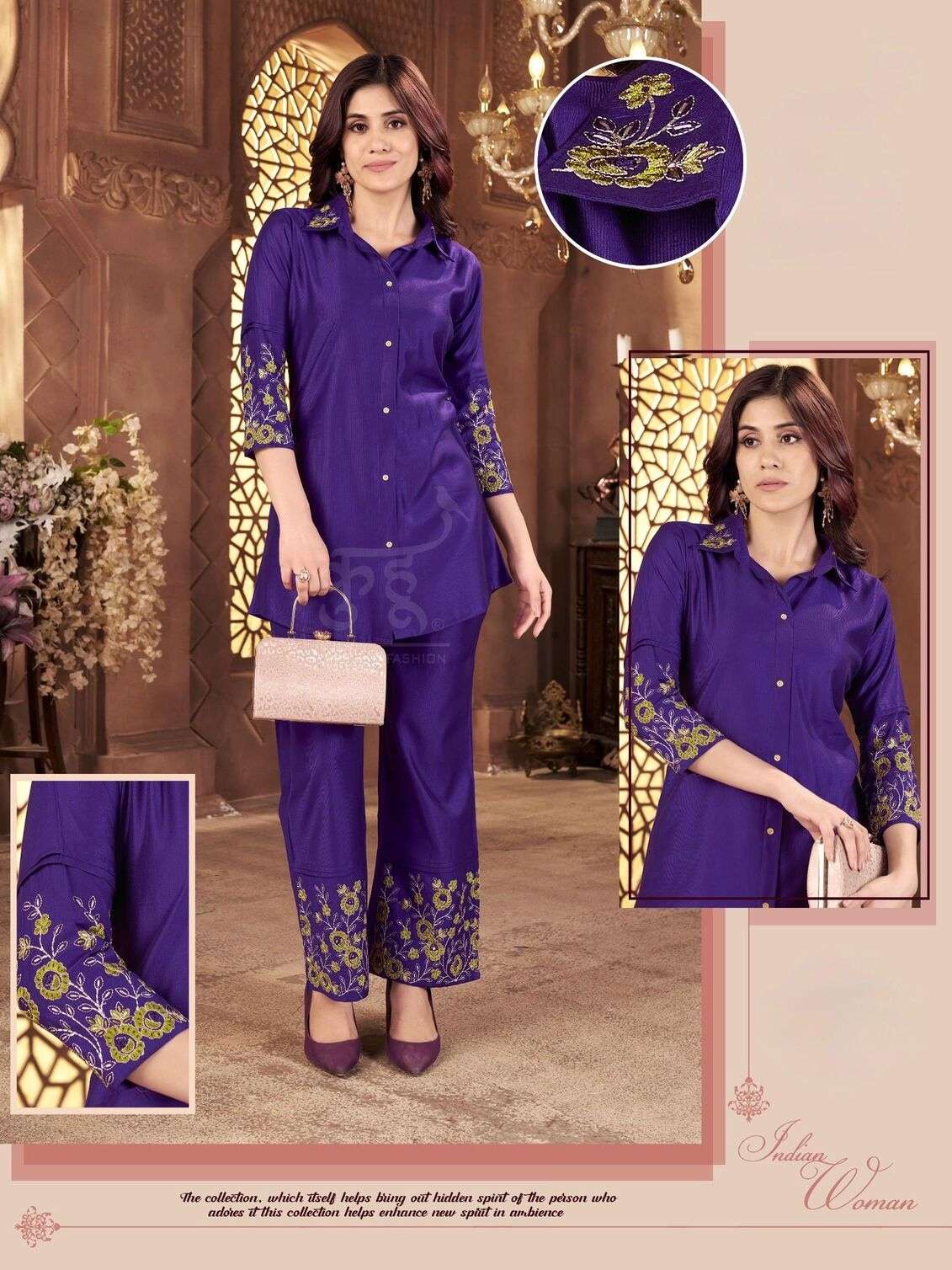 VOL-15 BY KUHOO IN FABRIC GADWALL SILK PANT PAIR WITH INAR ATTACH