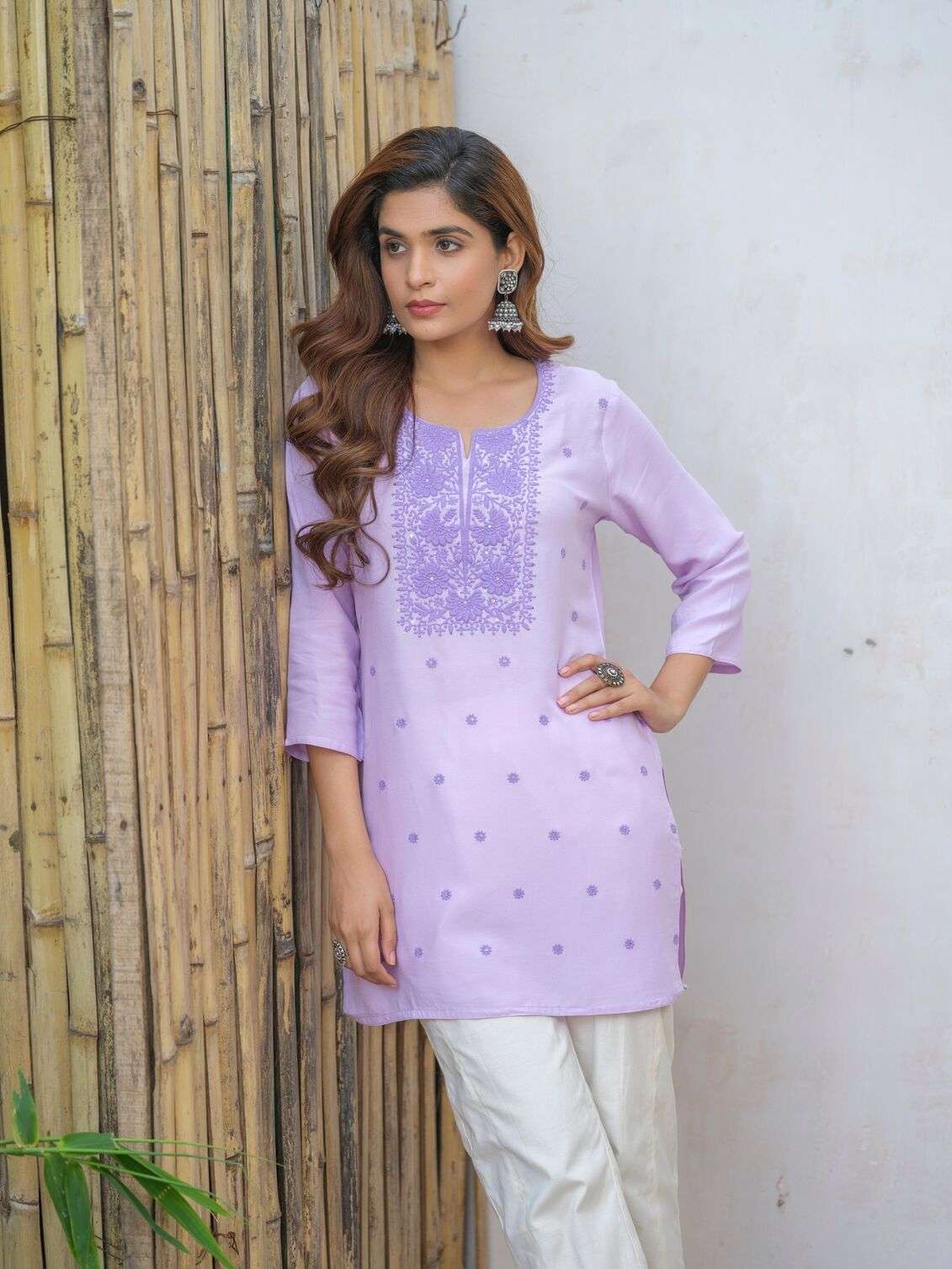 VOL-4 BY TEXOFAB IN RAYON PRINT KURTI WITH HAND WORK 