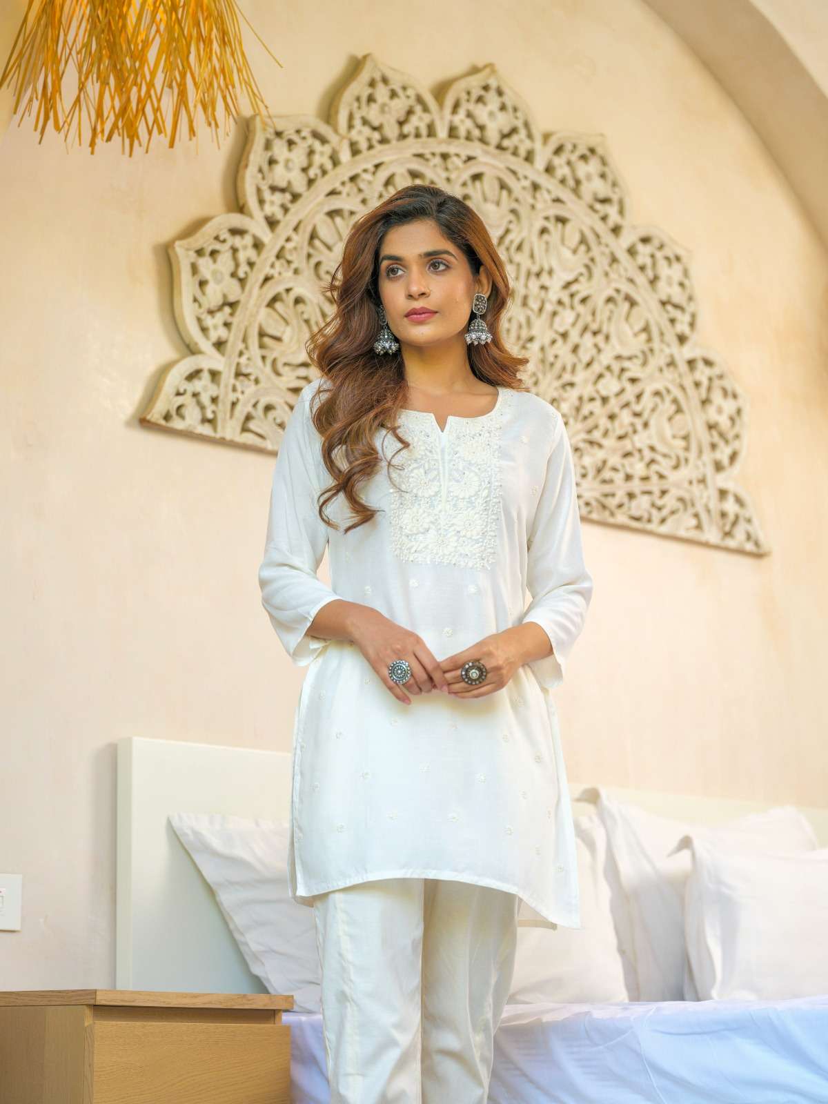 VOL-4 BY TEXOFAB IN RAYON PRINT KURTI WITH HAND WORK 