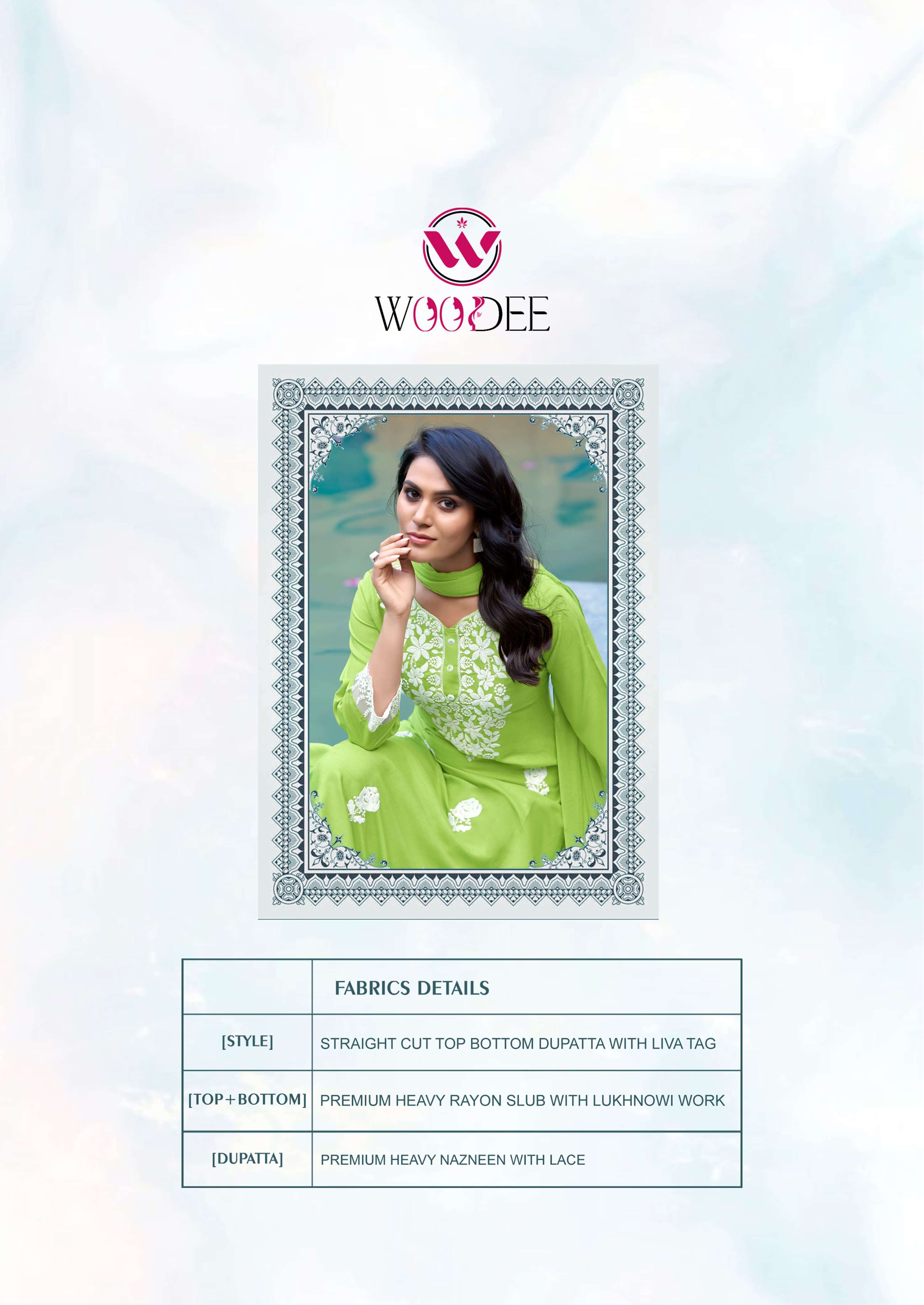 WHITE LOTUS BY WOODEE IN PREMIUM QUALITY LIVA RAYON SLUB WITH THREAD WORK 