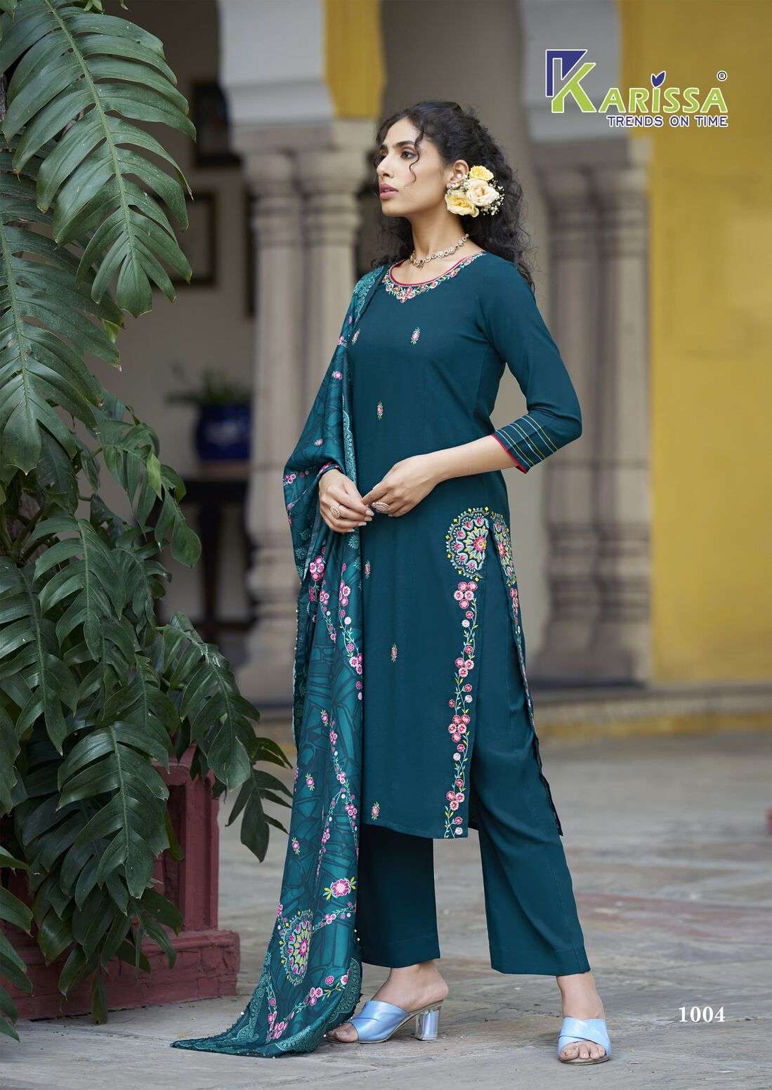 AASTHA BY KARISSA IN PREMIUM RAYON SILK WITH LIVA TAG AND HAND WORK 