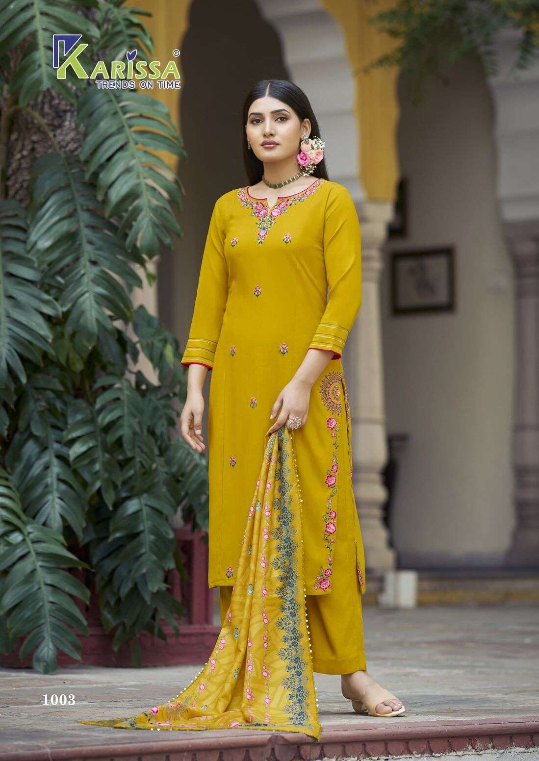 AASTHA BY KARISSA IN PREMIUM RAYON SILK WITH LIVA TAG AND HAND WORK 