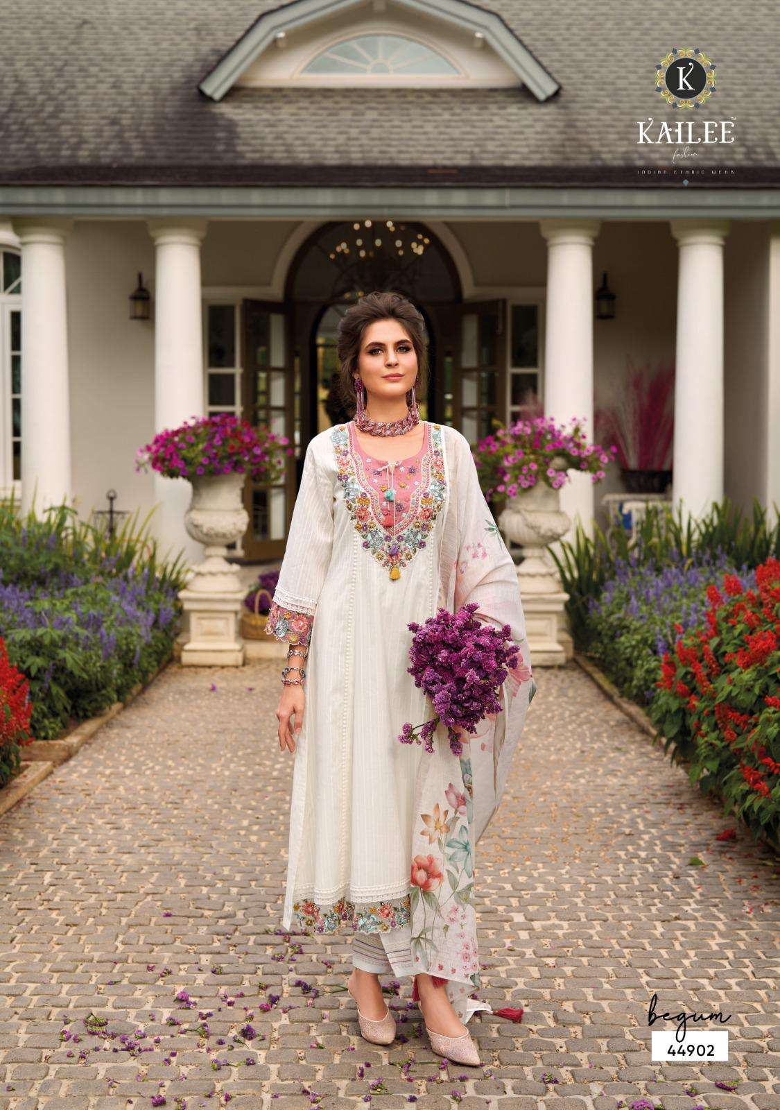 BEGUM VOL-7 BY KAILEE FASHION IN PURE WEVING PATTENS COTTON WITH MOCK WORK