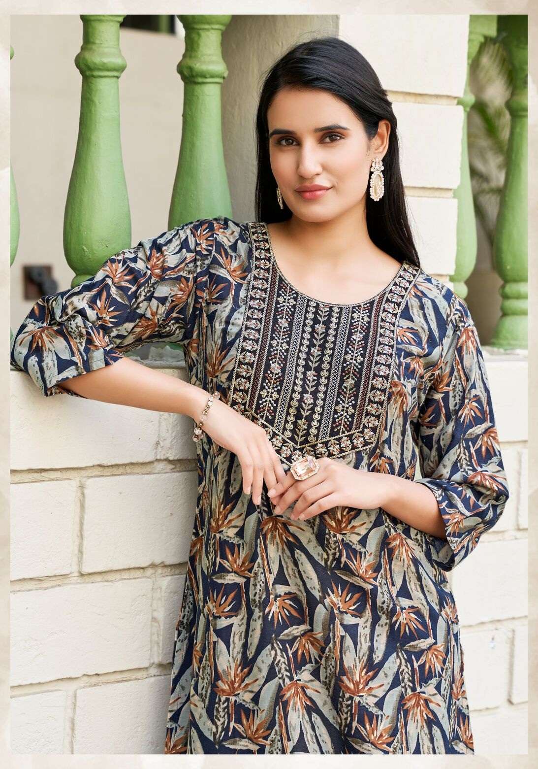 CHARMING VOL-2 BY VANISKA IN HEAVY RAYON FOIL PRINT WITH HEAVY EMBROIDERY WORK 