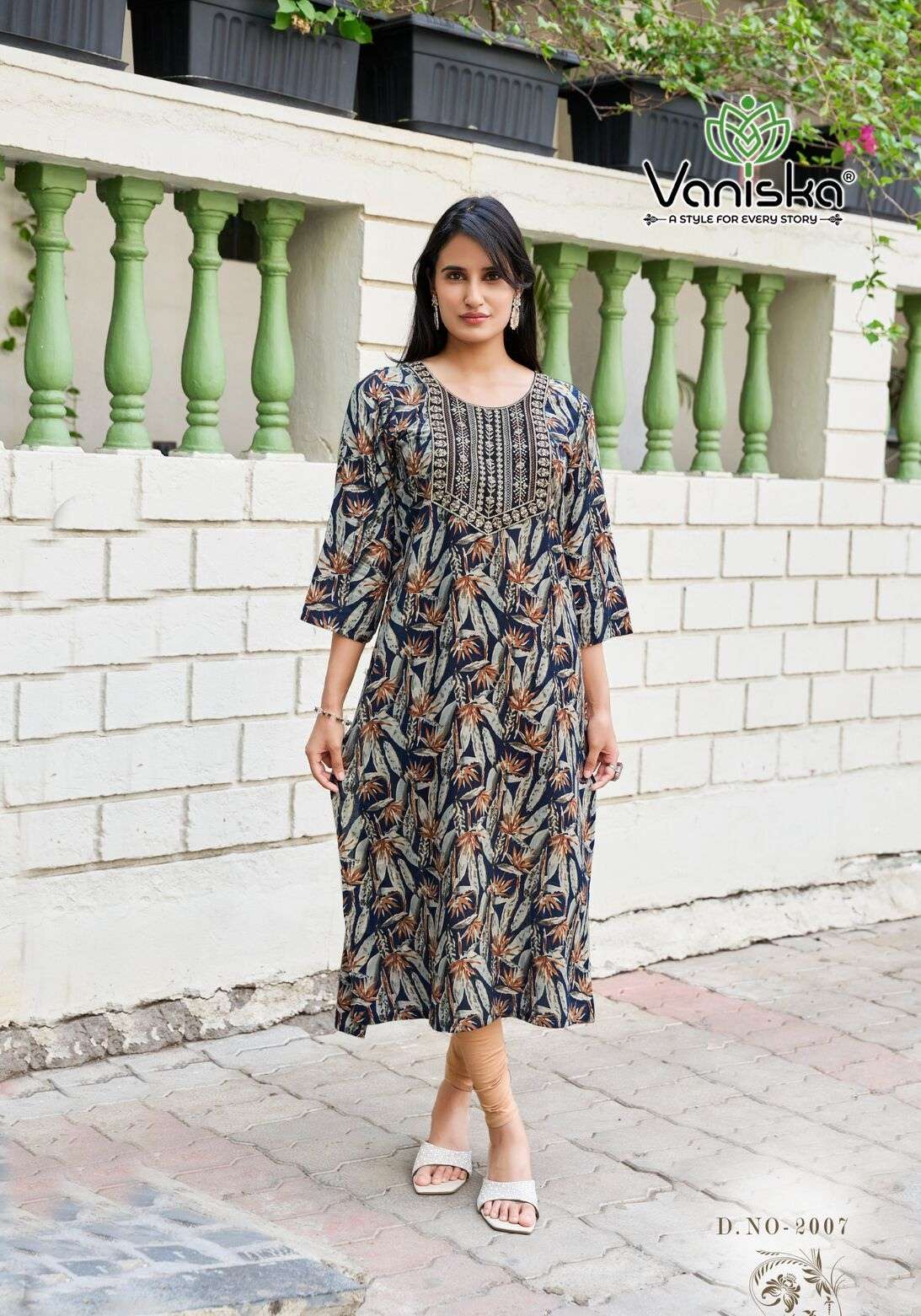 CHARMING VOL-2 BY VANISKA IN HEAVY RAYON FOIL PRINT WITH HEAVY EMBROIDERY WORK 