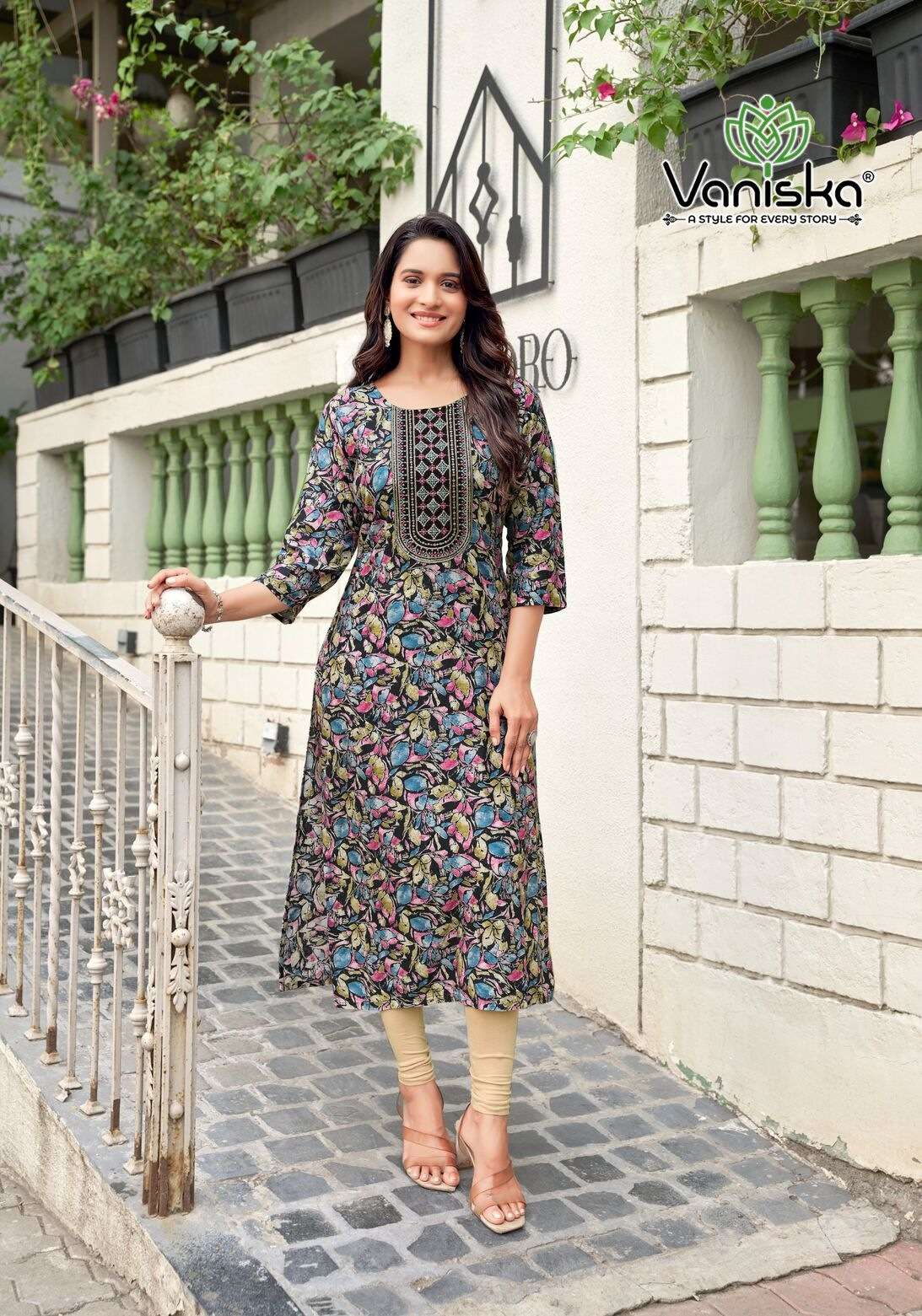 CHARMING VOL-2 BY VANISKA IN HEAVY RAYON FOIL PRINT WITH HEAVY EMBROIDERY WORK 