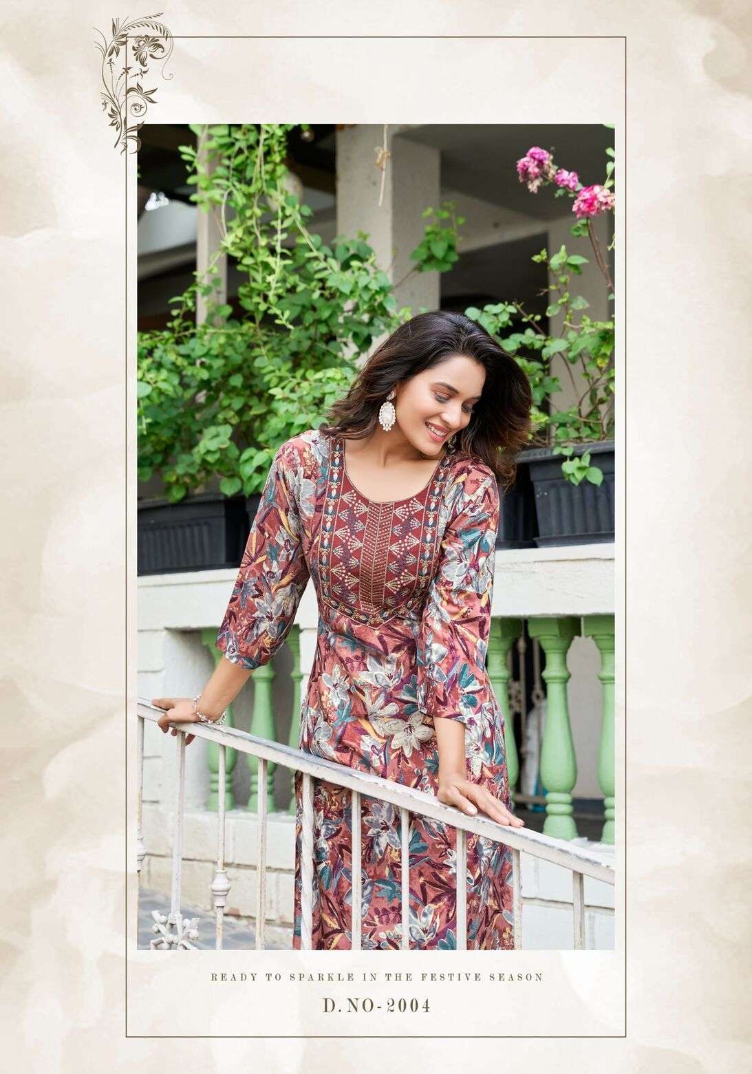 CHARMING VOL-2 BY VANISKA IN HEAVY RAYON FOIL PRINT WITH HEAVY EMBROIDERY WORK 