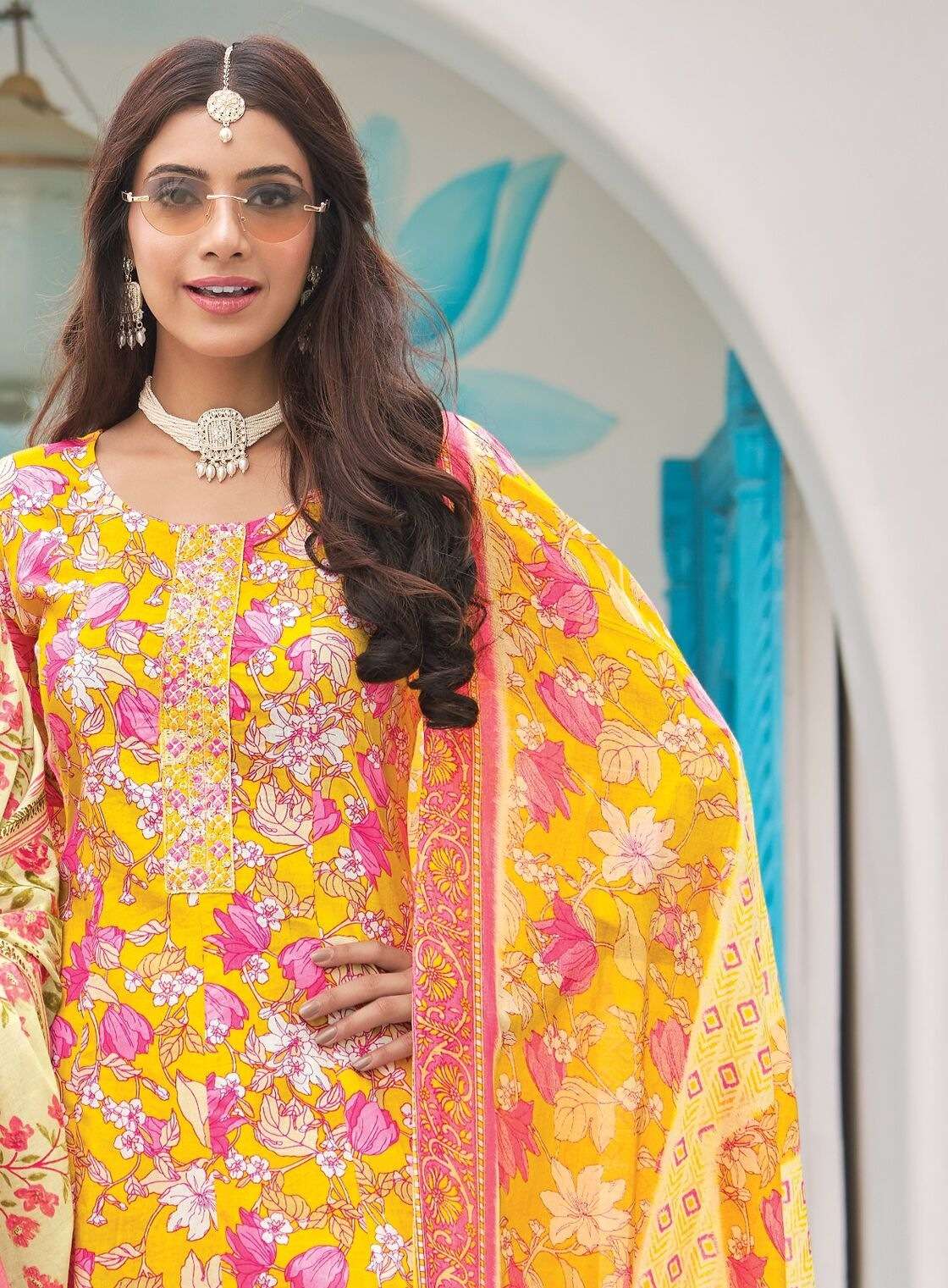 CINDRELLA VOL 1 BY RADHIKA LIFE STYLE IN HEAVY PURE COTTON PRINT WITH EMBROIDERY WORK