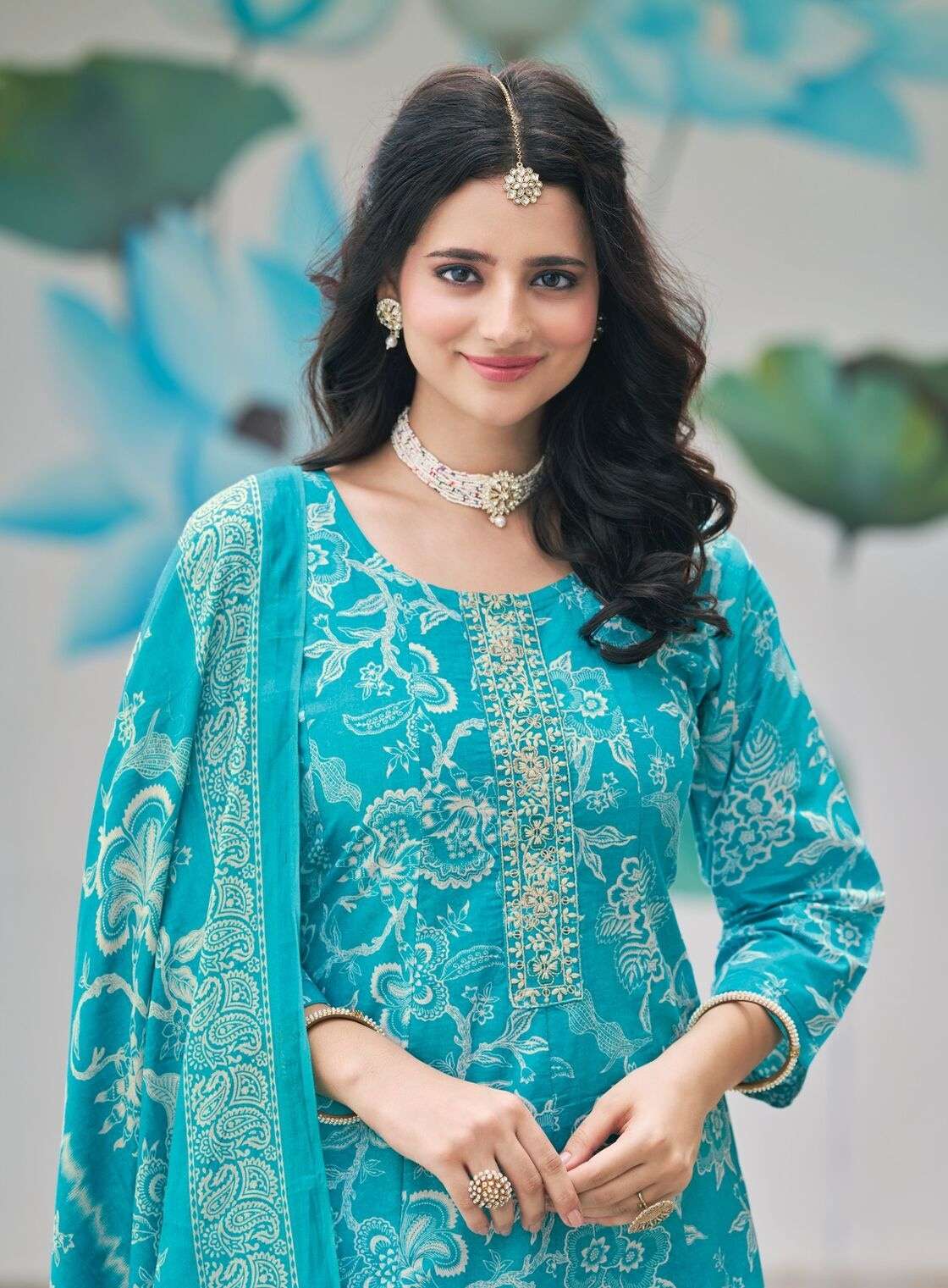CINDRELLA VOL 1 BY RADHIKA LIFE STYLE IN HEAVY PURE COTTON PRINT WITH EMBROIDERY WORK