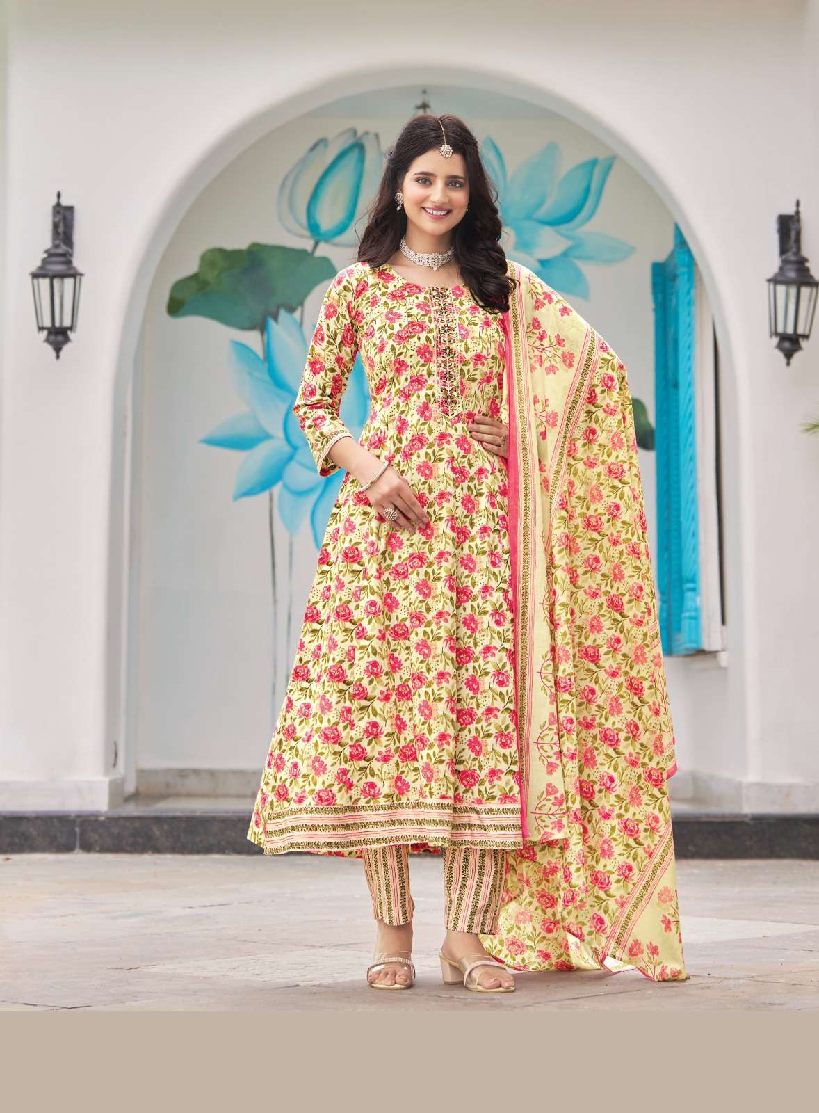 CINDRELLA VOL 1 BY RADHIKA LIFE STYLE IN HEAVY PURE COTTON PRINT WITH EMBROIDERY WORK