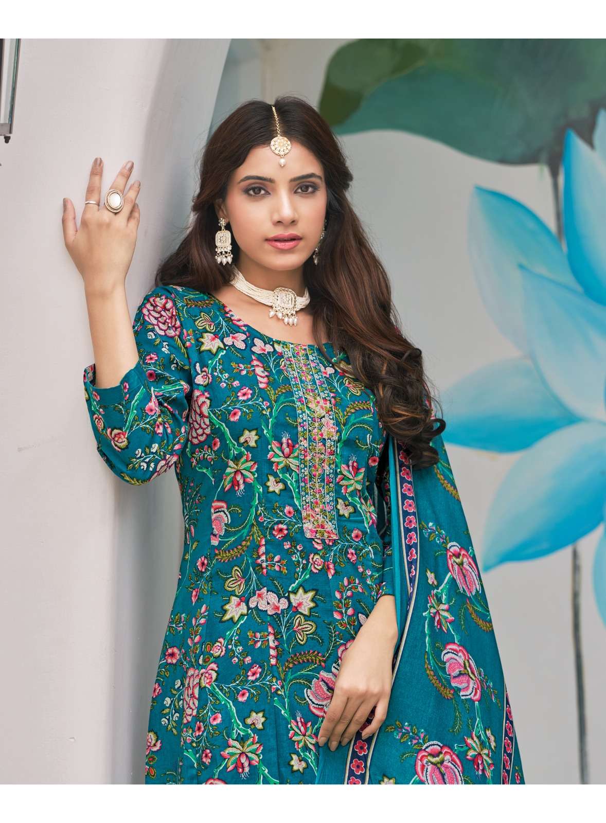 CINDRELLA VOL 1 BY RADHIKA LIFE STYLE IN HEAVY PURE COTTON PRINT WITH EMBROIDERY WORK