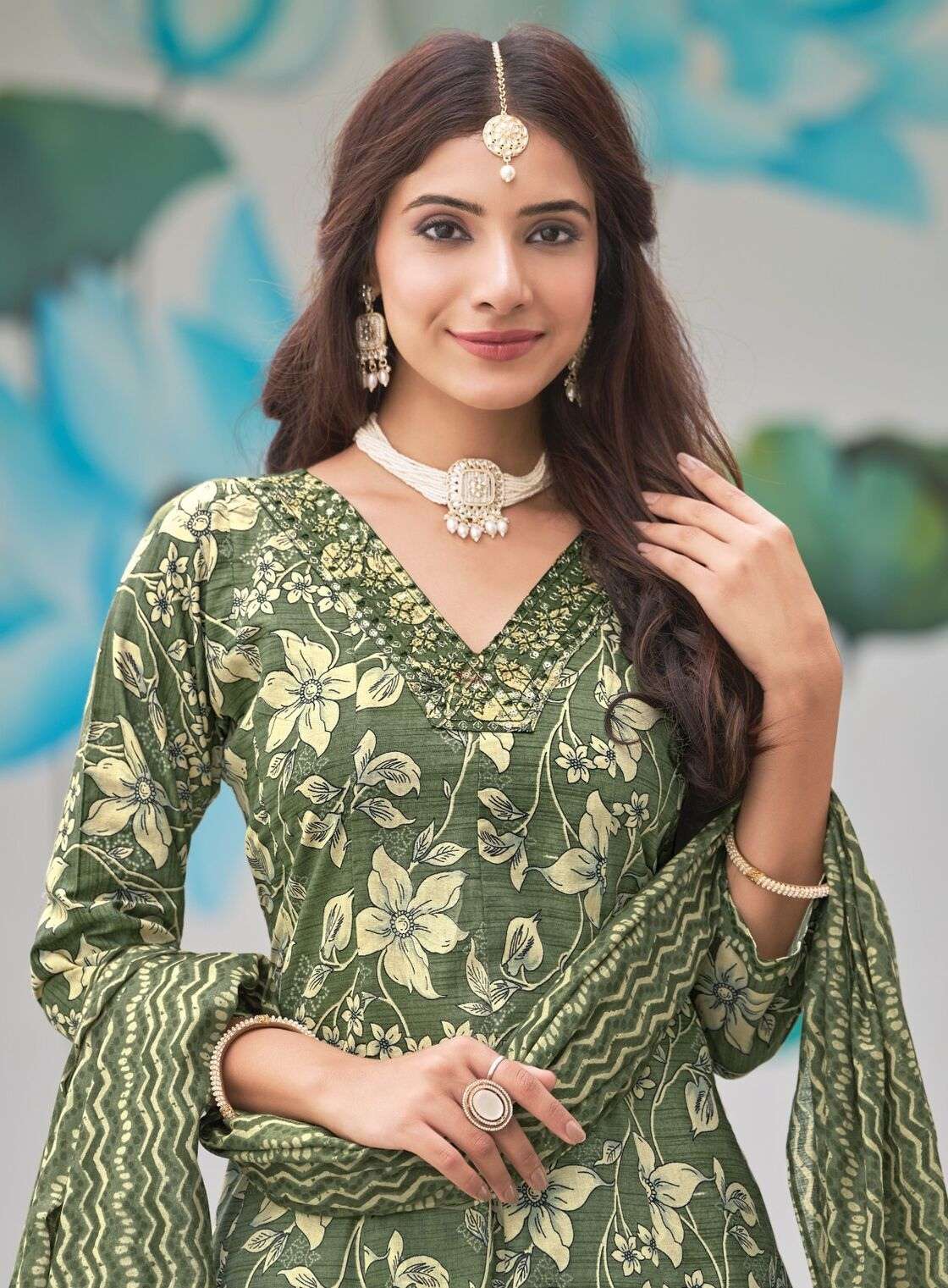 CINDRELLA VOL 1 BY RADHIKA LIFE STYLE IN HEAVY PURE COTTON PRINT WITH EMBROIDERY WORK