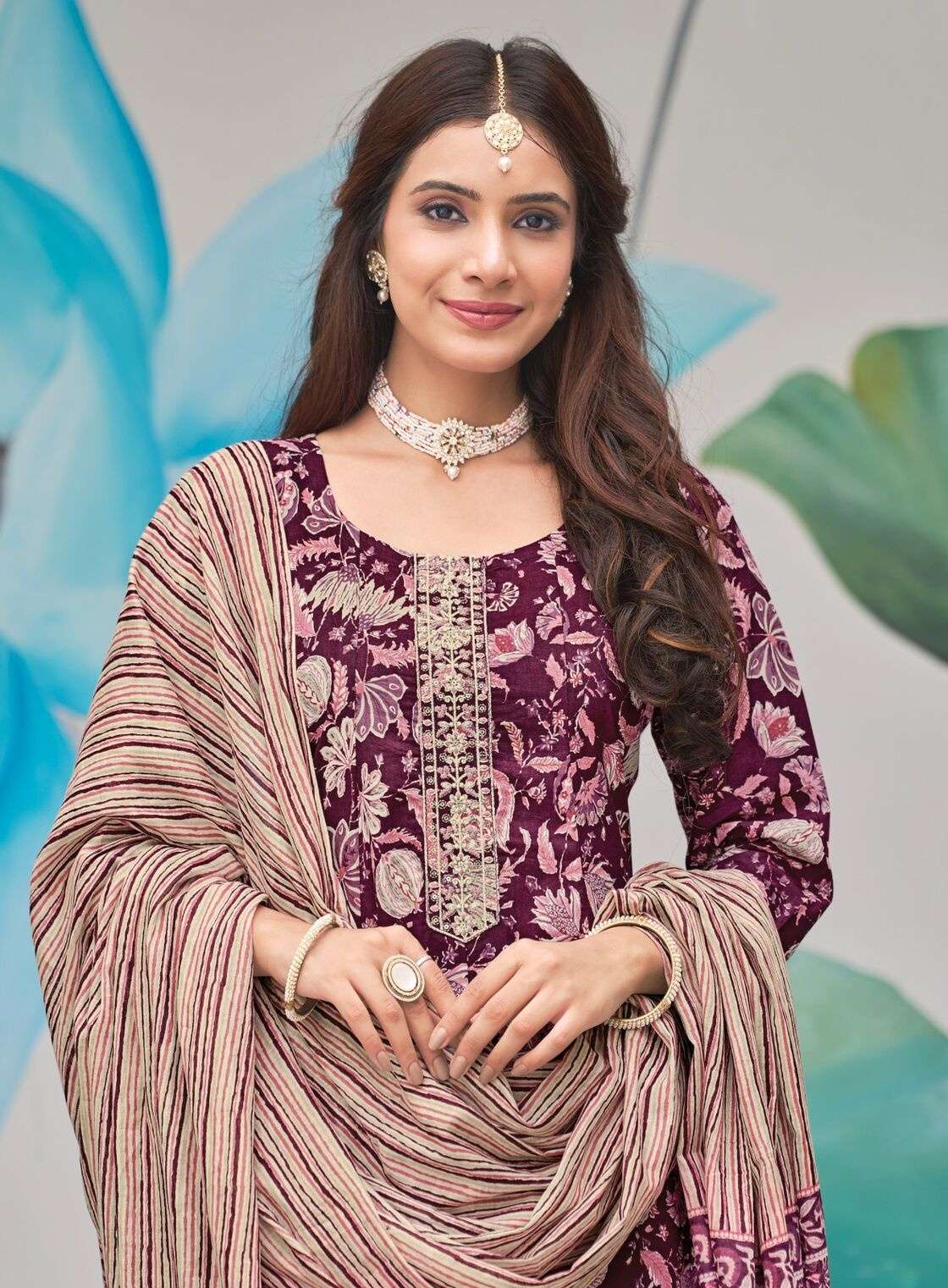 CINDRELLA VOL 1 BY RADHIKA LIFE STYLE IN HEAVY PURE COTTON PRINT WITH EMBROIDERY WORK
