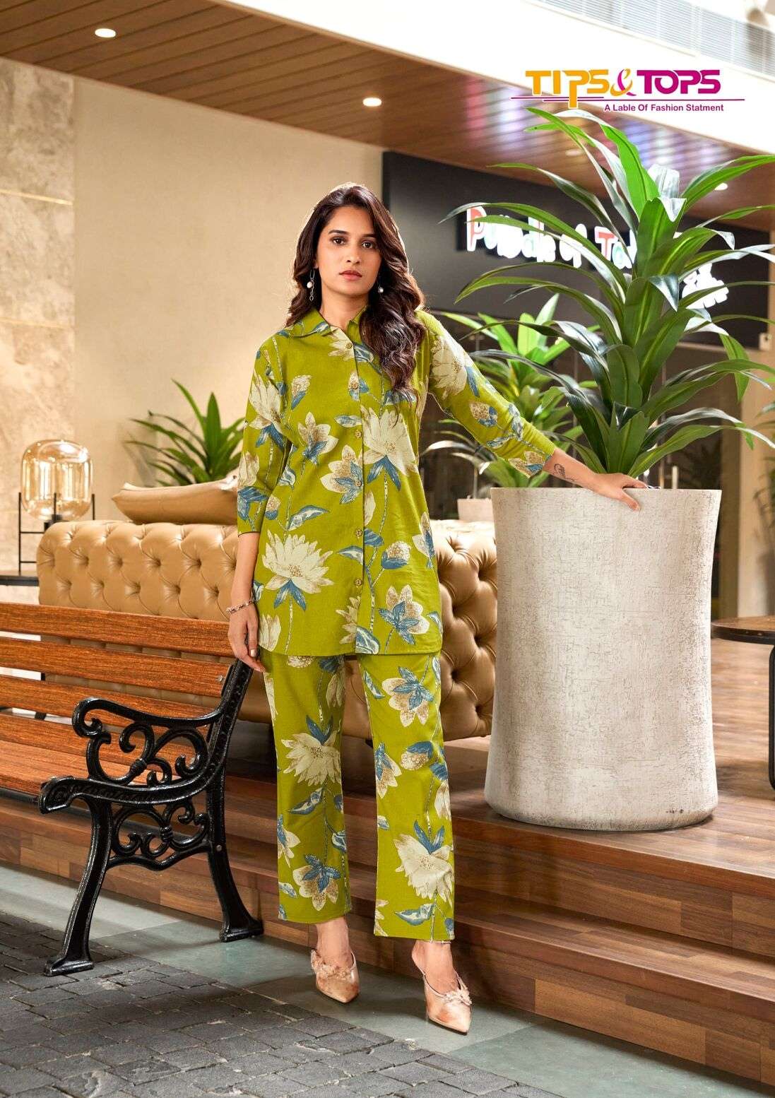 COTTON BEATS VOL-3 BY TIPS & TOPS IN COTTON FLEX PRINT WITH PANT POCKET SHIRT PATTERN CO-ORD SET