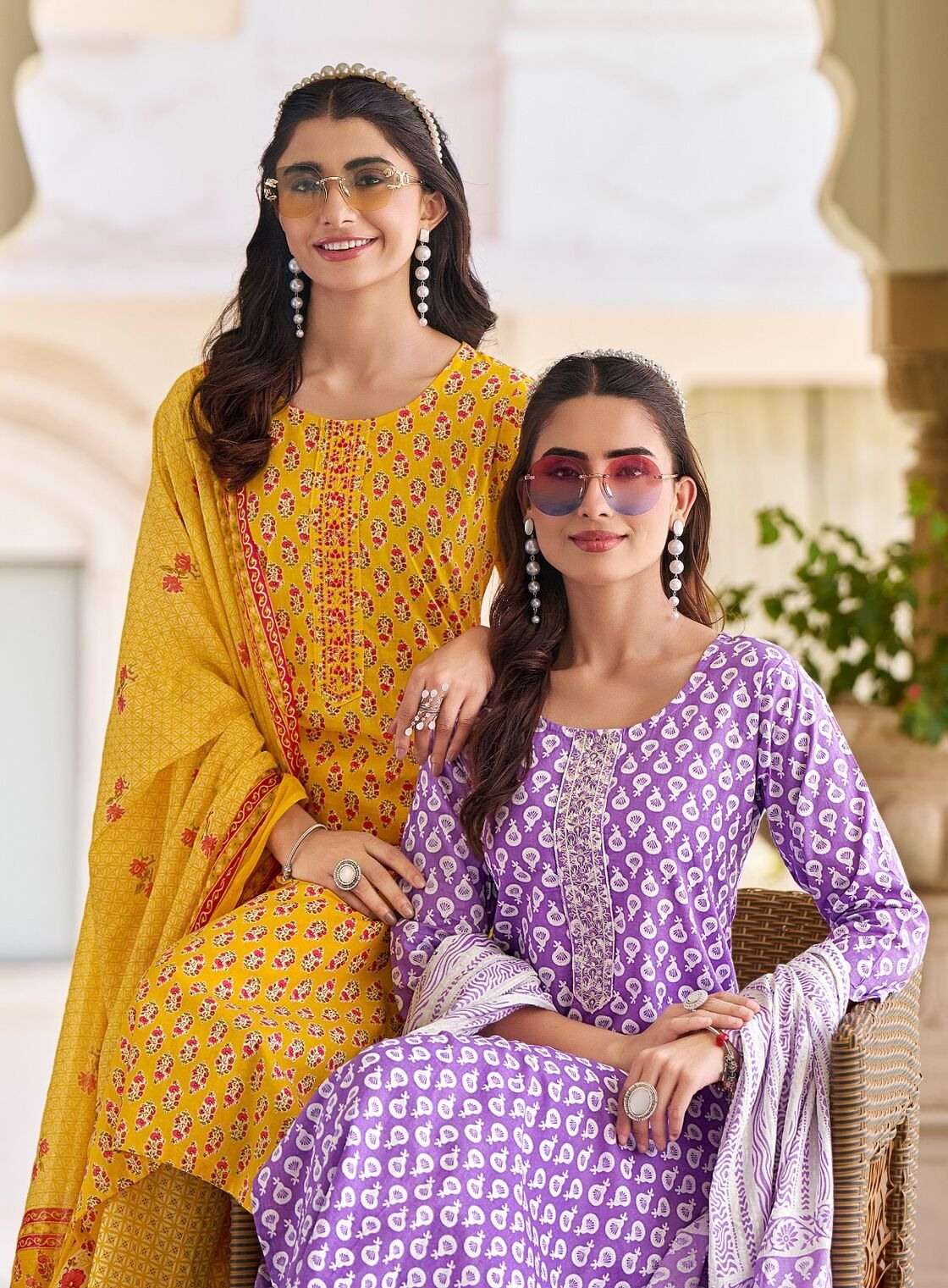 COTTON FAB VOL-5 BY RADHIKA LIFESTYLE IN PURE COTTON PRINT WITH EMBROIDERY WORK 