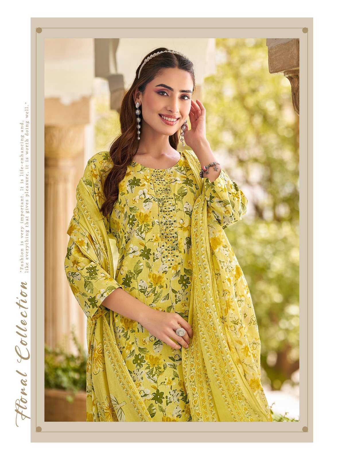 COTTON FAB VOL-5 BY RADHIKA LIFESTYLE IN PURE COTTON PRINT WITH EMBROIDERY WORK 