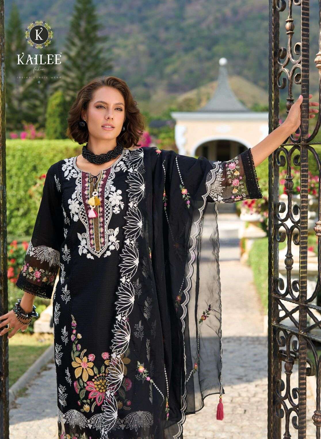 CRESSA BY KAILEE FASHION IN PURE COTTON DESGINER FANCY THERD HAND WORK 