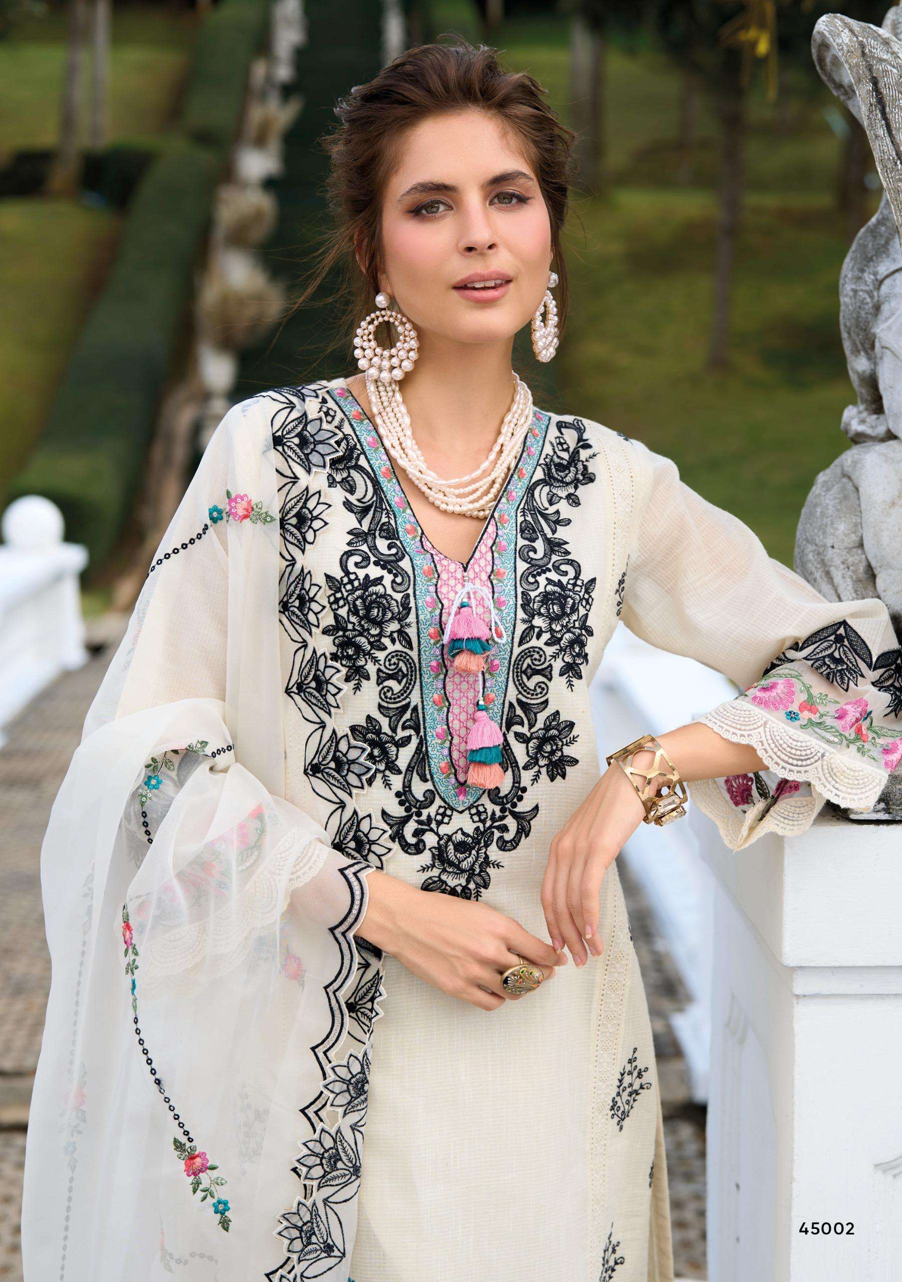 CRESSA BY KAILEE FASHION IN PURE COTTON DESGINER FANCY THERD HAND WORK 