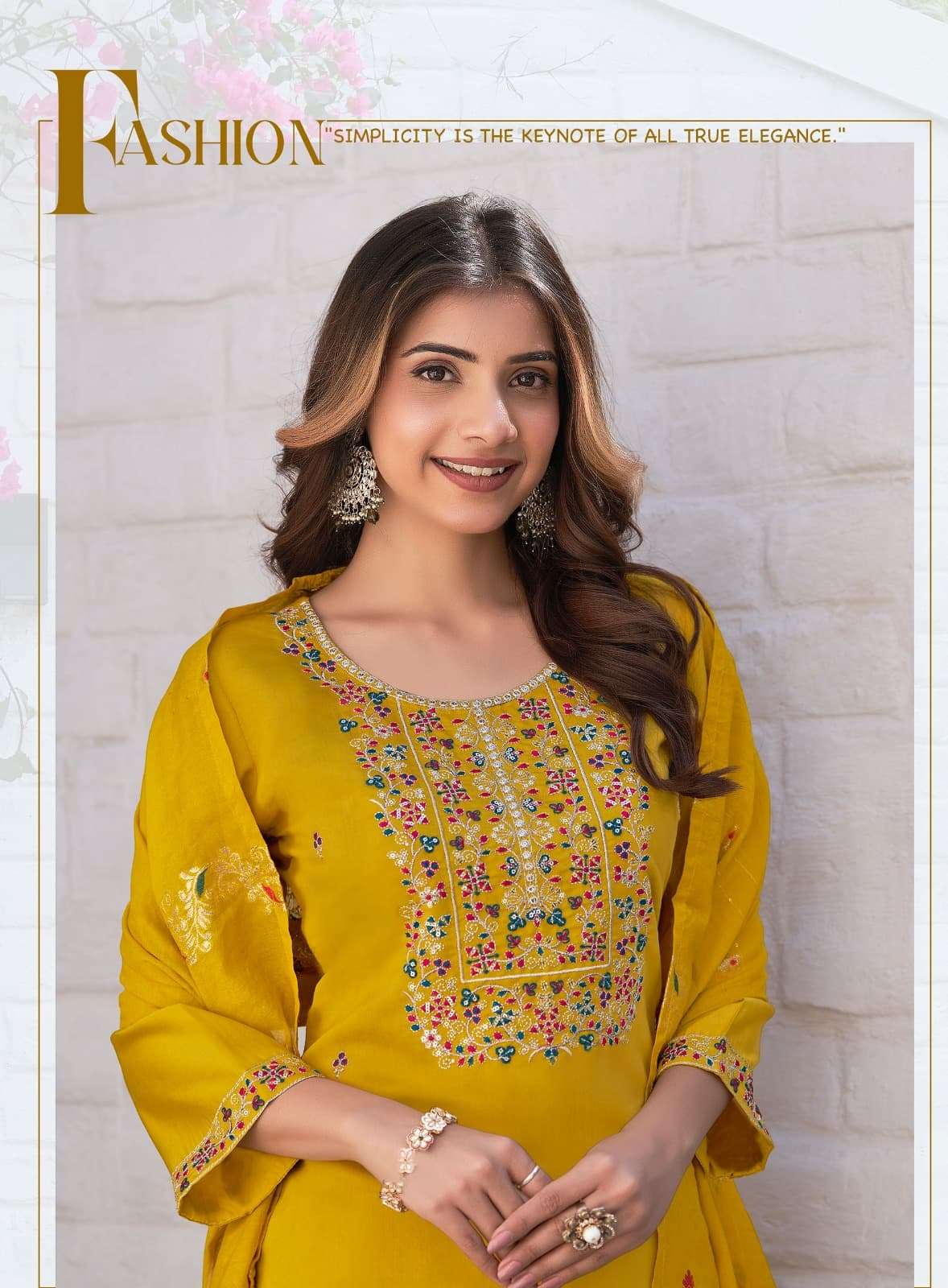 CRYSTAL VOL-6 BY RADHIKA LIFE STYLE IN ROMAN SILK WITH EMBROIDERY WORK KURTI PANT & DUPATTA 
