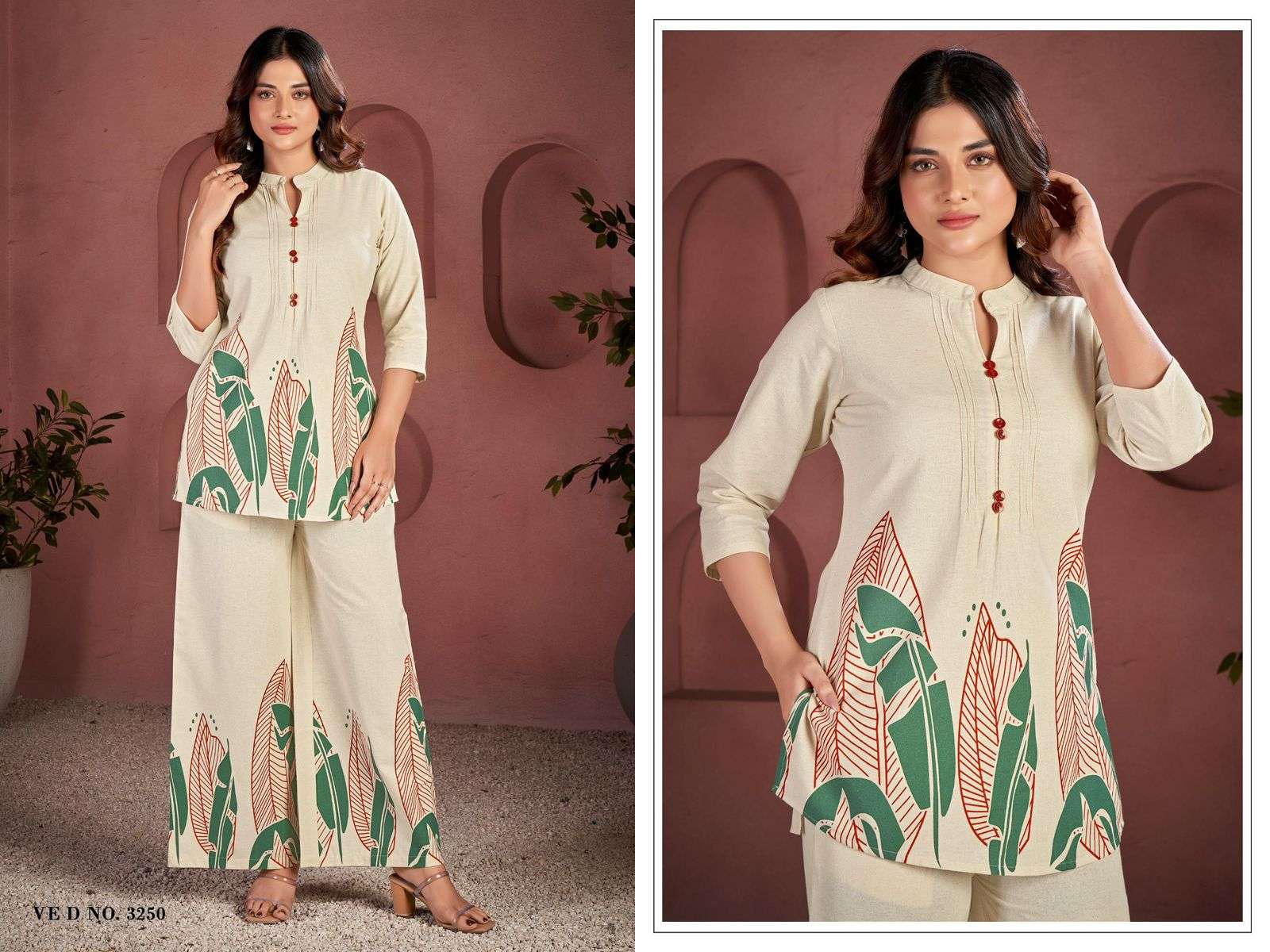 D.NO :- 3250 & 3251 BY LADIES FLAVOUR IN COTTON FLEX PRINT CO-ORD SET 