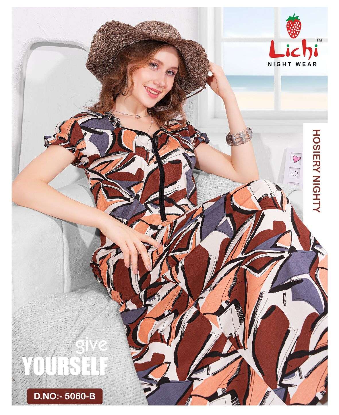 D.NO:- 5060 BY LICHI IN HOSIERY FABRIC NIGHT WEAR WHOLESALE CATALOG 
