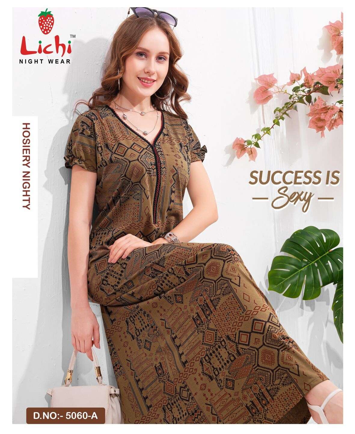D.NO:- 5060 BY LICHI IN HOSIERY FABRIC NIGHT WEAR WHOLESALE CATALOG 