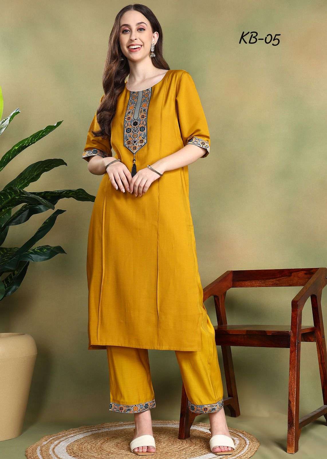 D.NO:- KB-03 & 05 BY AUMIRA IN ROMAN SILK WITH KURTA SETS PREMIUM QUALITY AVAILABLE 