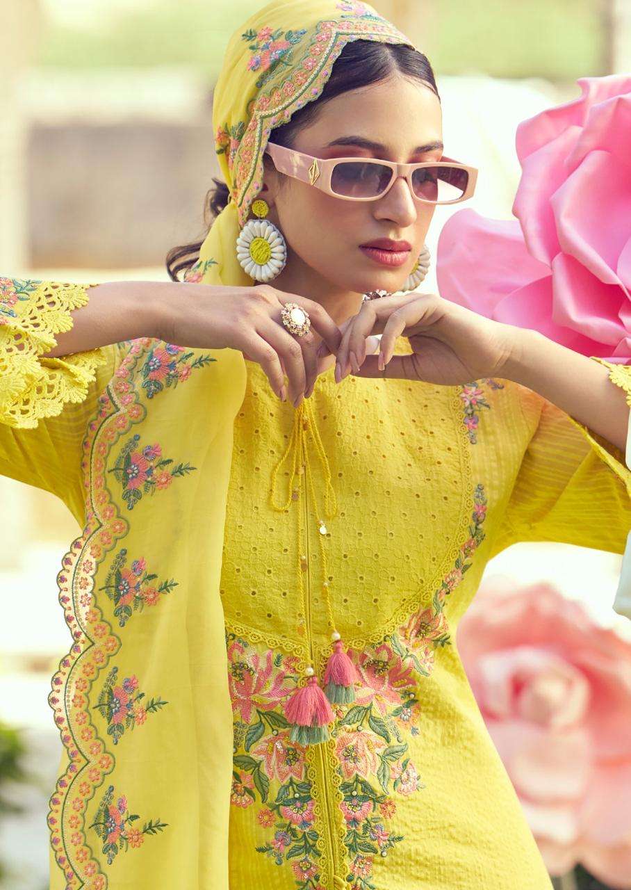 EDEN ROSE BY PRM INDIA IN PURE COTTON WITH DESIGNER EMBROIDERED WORK 