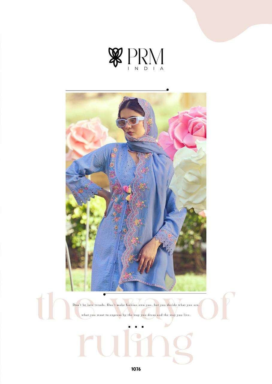 EDEN ROSE BY PRM INDIA IN PURE COTTON WITH DESIGNER EMBROIDERED WORK 