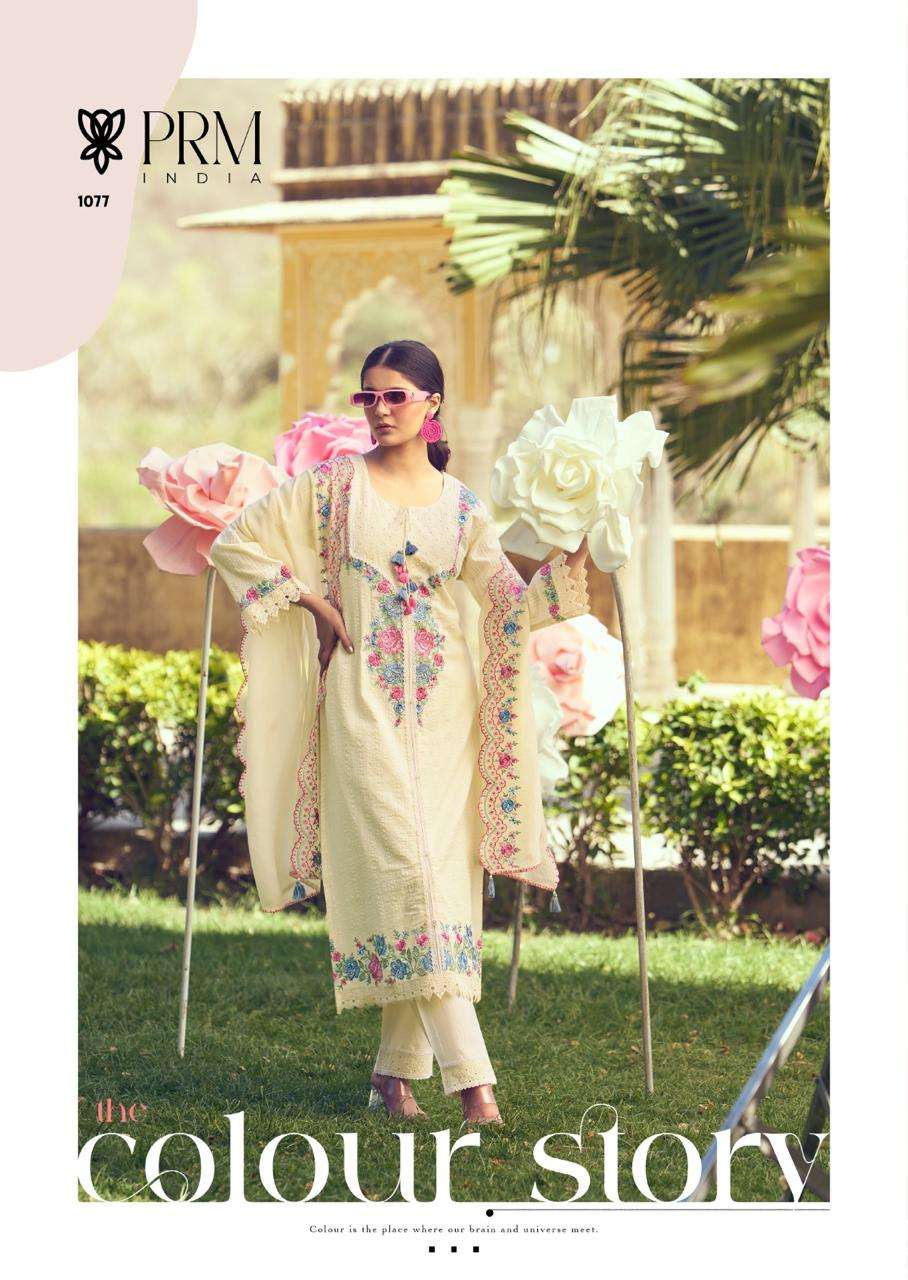 EDEN ROSE BY PRM INDIA IN PURE COTTON WITH DESIGNER EMBROIDERED WORK 