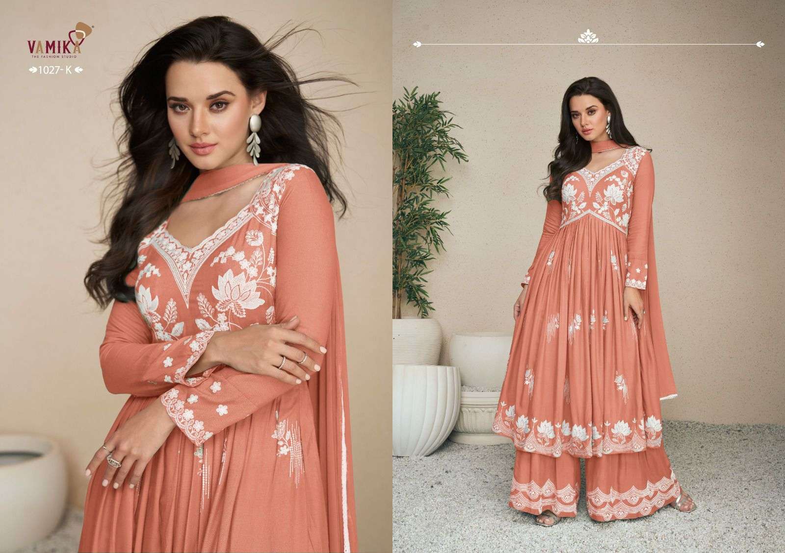 LAKHNAVI VOL:-5 SUPER COLOR BY VAMIKA IN HEAVY RAYON WITH NAZMIN DUPPATTA 