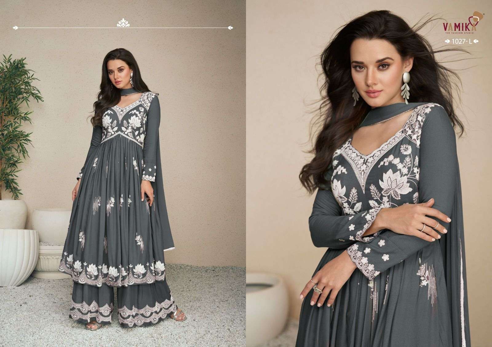 LAKHNAVI VOL:-5 SUPER COLOR BY VAMIKA IN HEAVY RAYON WITH NAZMIN DUPPATTA 