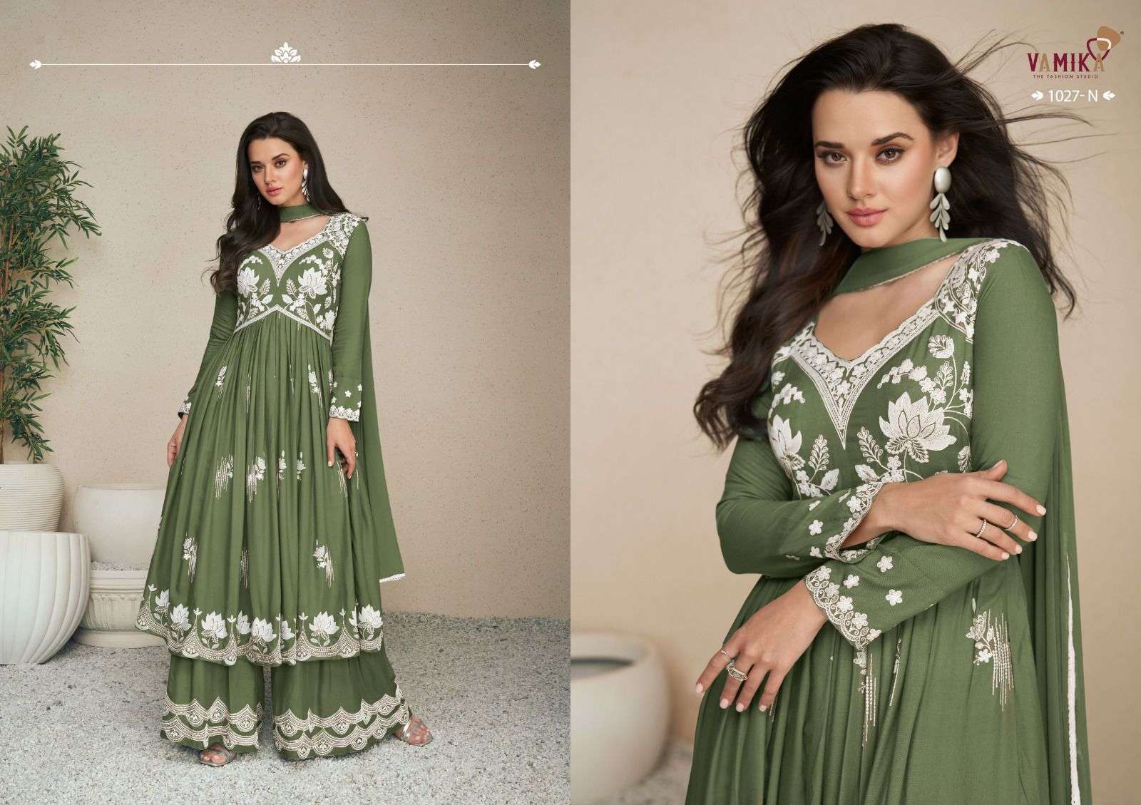 LAKHNAVI VOL:-5 SUPER COLOR BY VAMIKA IN HEAVY RAYON WITH NAZMIN DUPPATTA 