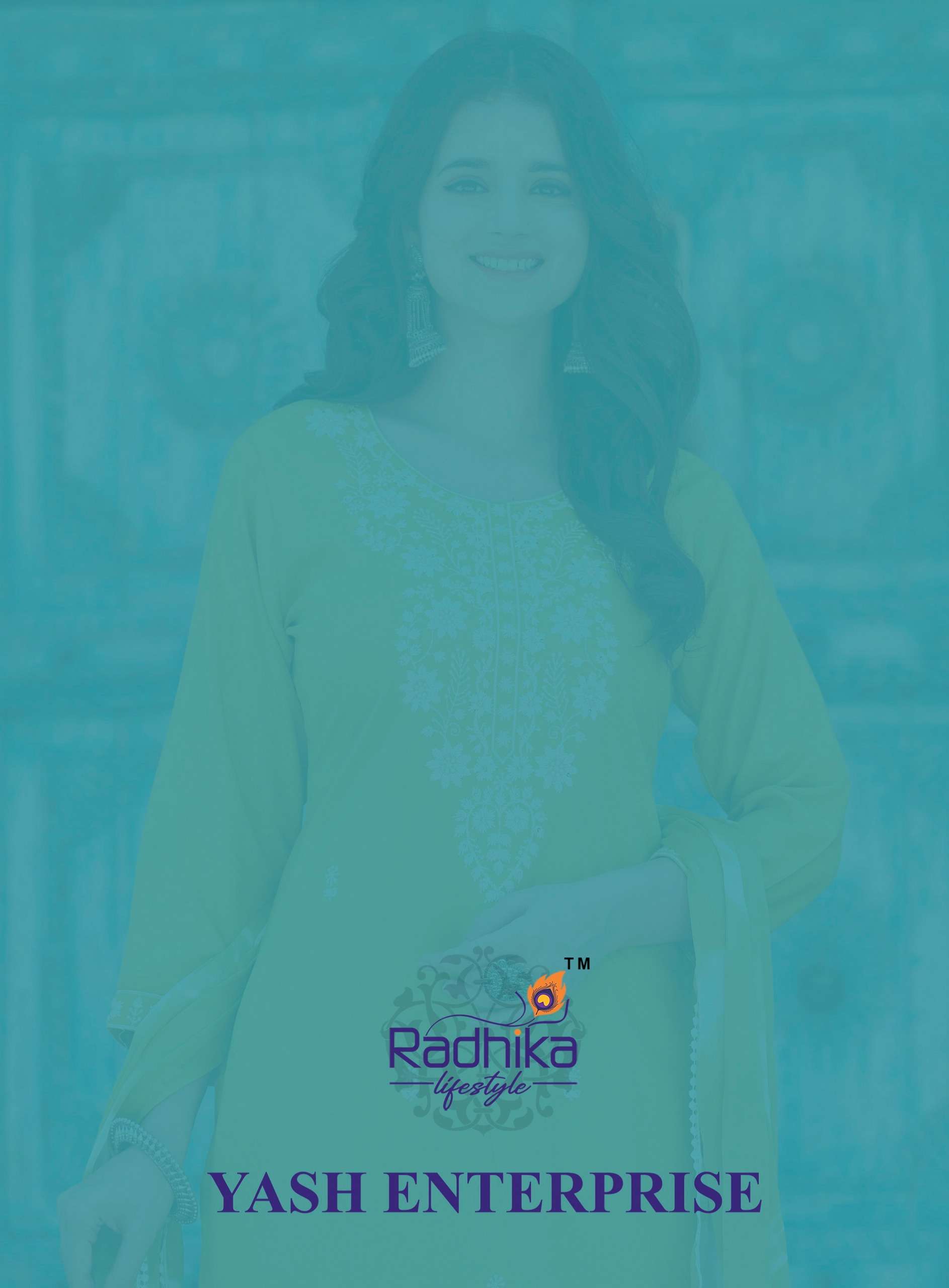 LUCKNOWI VOL-2 BY RADHIKA LIFESTYLE IN LIVA APPROVED RAYON WITH HAND WORK