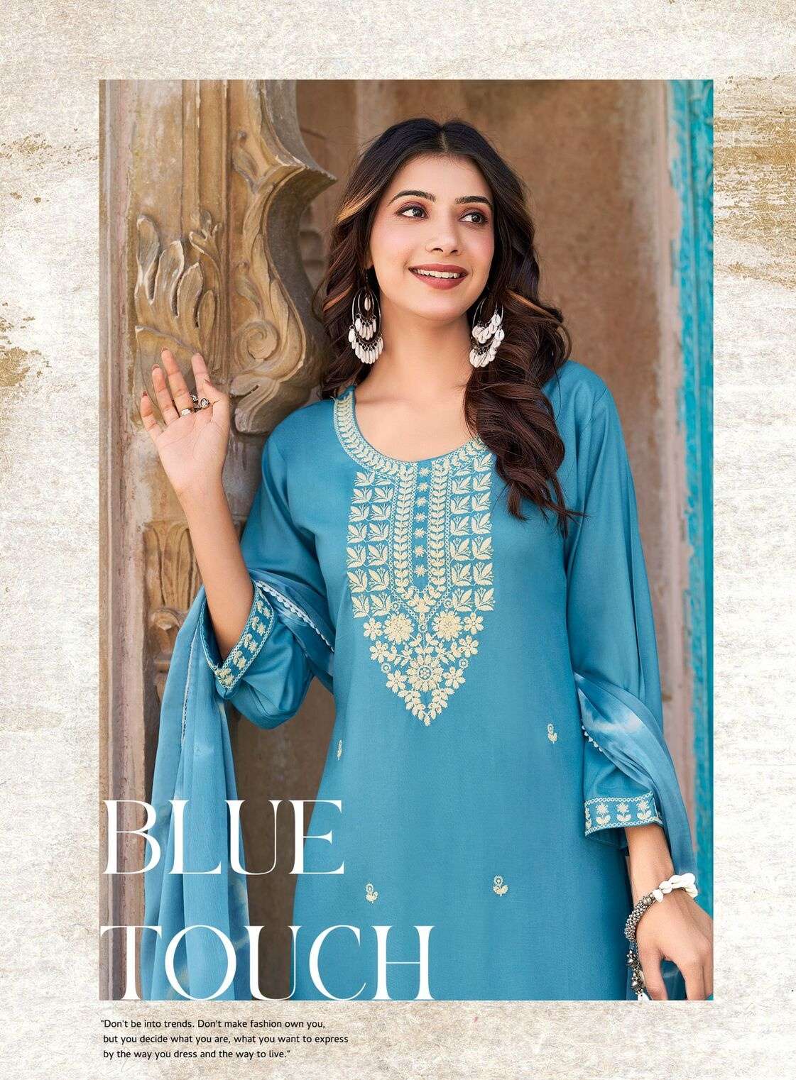 LUCKNOWI VOL-2 BY RADHIKA LIFESTYLE IN LIVA APPROVED RAYON WITH HAND WORK