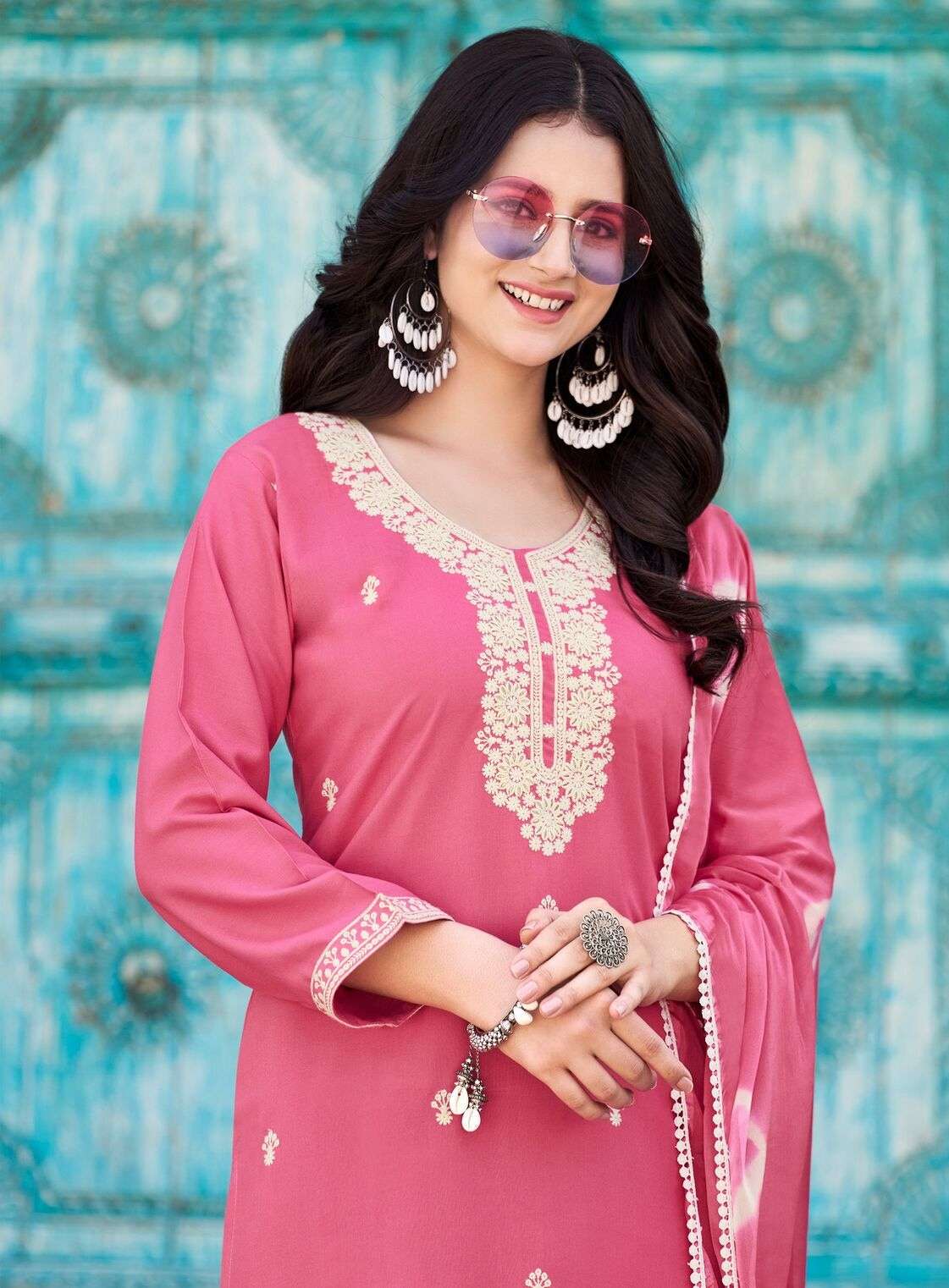 LUCKNOWI VOL-2 BY RADHIKA LIFESTYLE IN LIVA APPROVED RAYON WITH HAND WORK