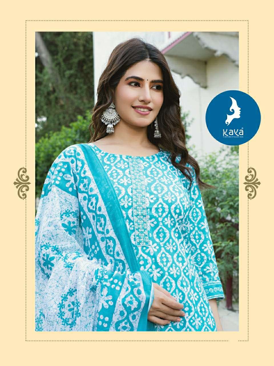MANGLAM VOL-2 BY KAYA KURTI IN COTTON PRINT 3 PIECE CONCEPT WITH STRAIGHT CUT 