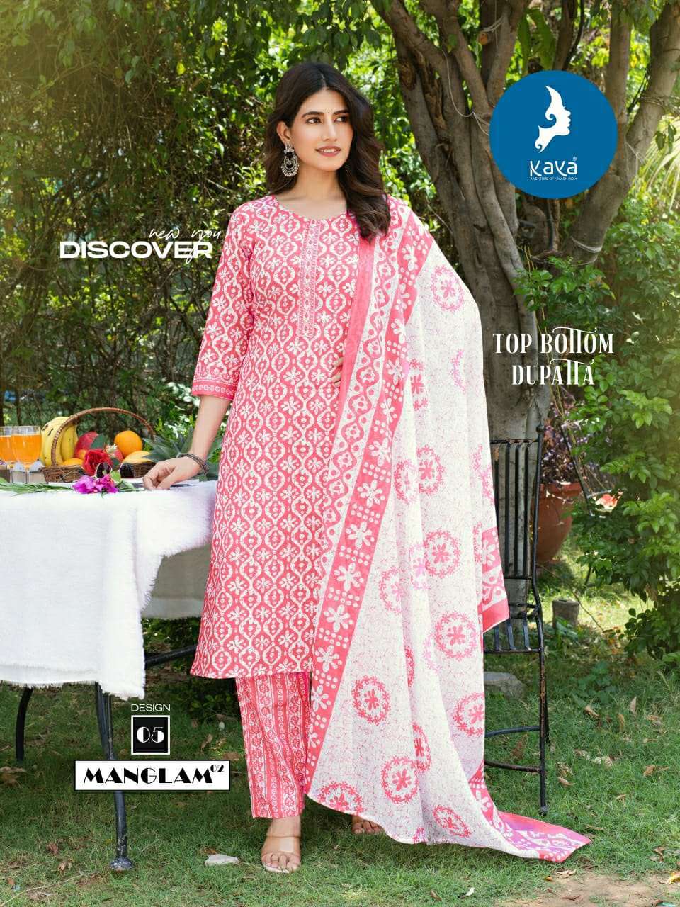 MANGLAM VOL-2 BY KAYA KURTI IN COTTON PRINT 3 PIECE CONCEPT WITH STRAIGHT CUT 