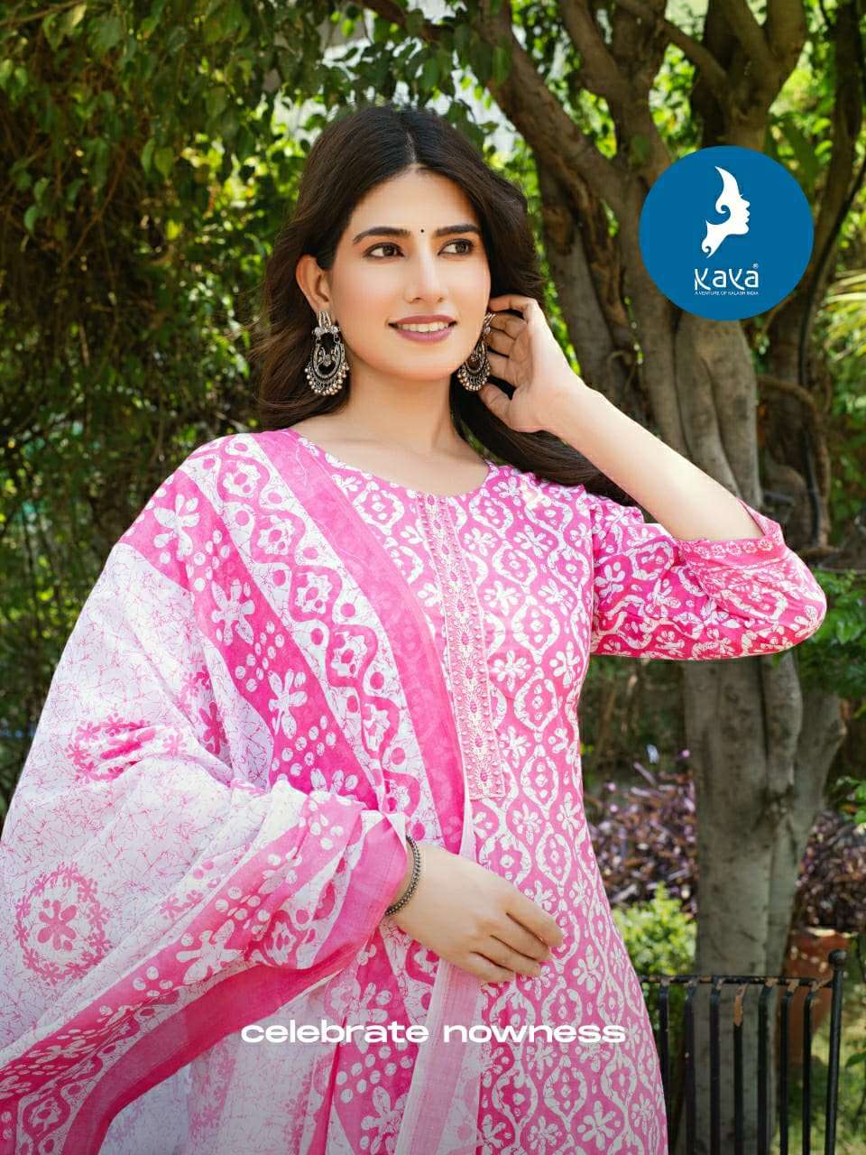 MANGLAM VOL-2 BY KAYA KURTI IN COTTON PRINT 3 PIECE CONCEPT WITH STRAIGHT CUT 