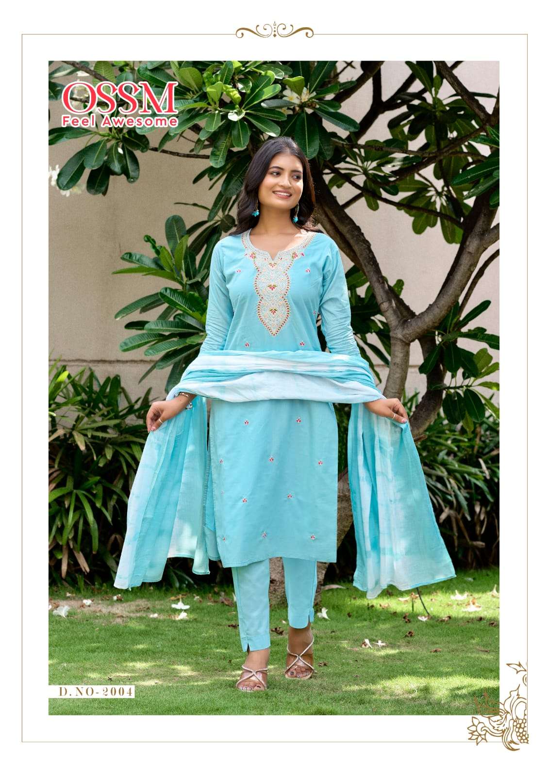 MANTRA VOL-2 BY OSSM IN HEAVY COTTON WITH EMBROIDERY AND POCKET SUMMER COLLECTION