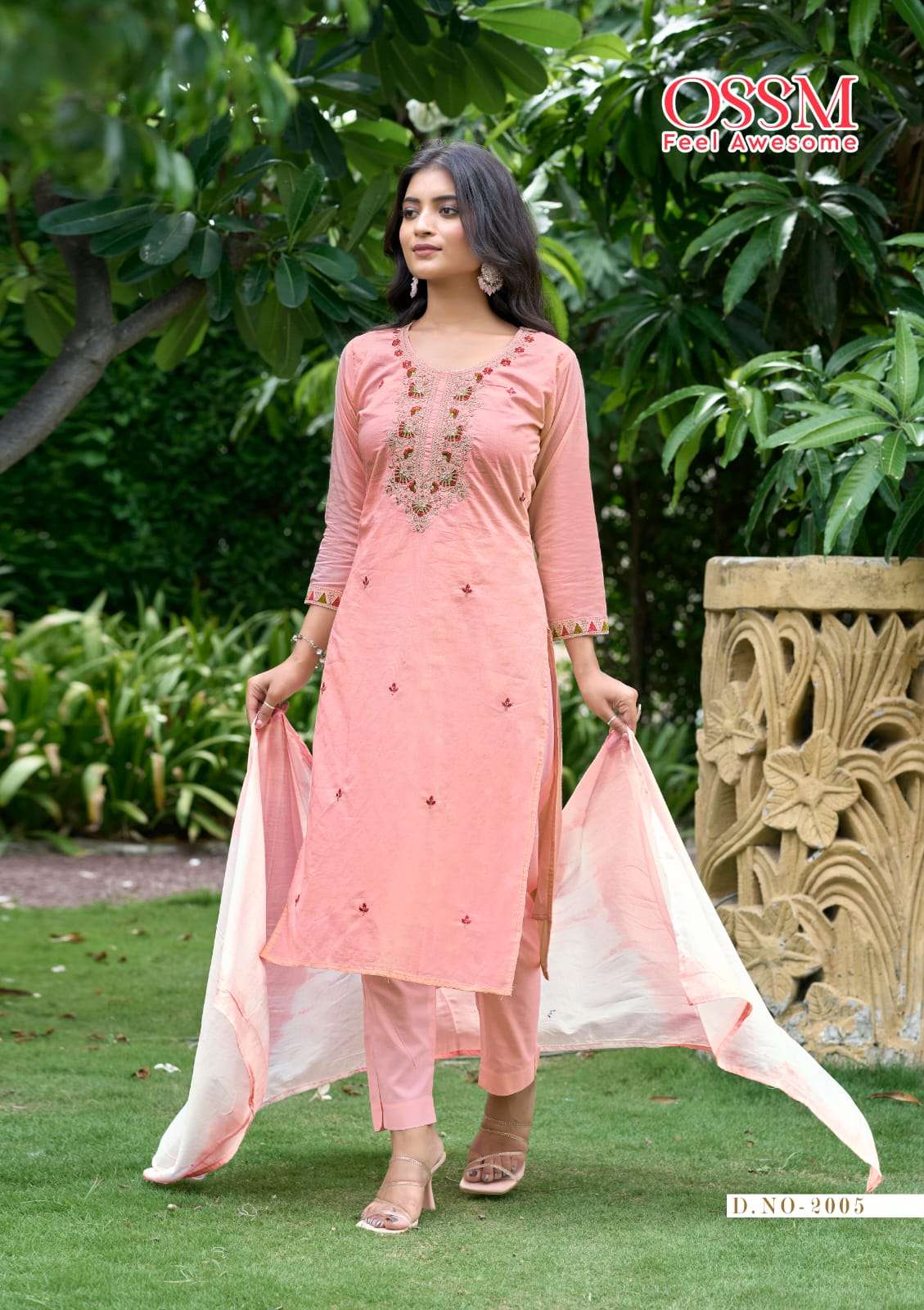 MANTRA VOL-2 BY OSSM IN HEAVY COTTON WITH EMBROIDERY AND POCKET SUMMER COLLECTION