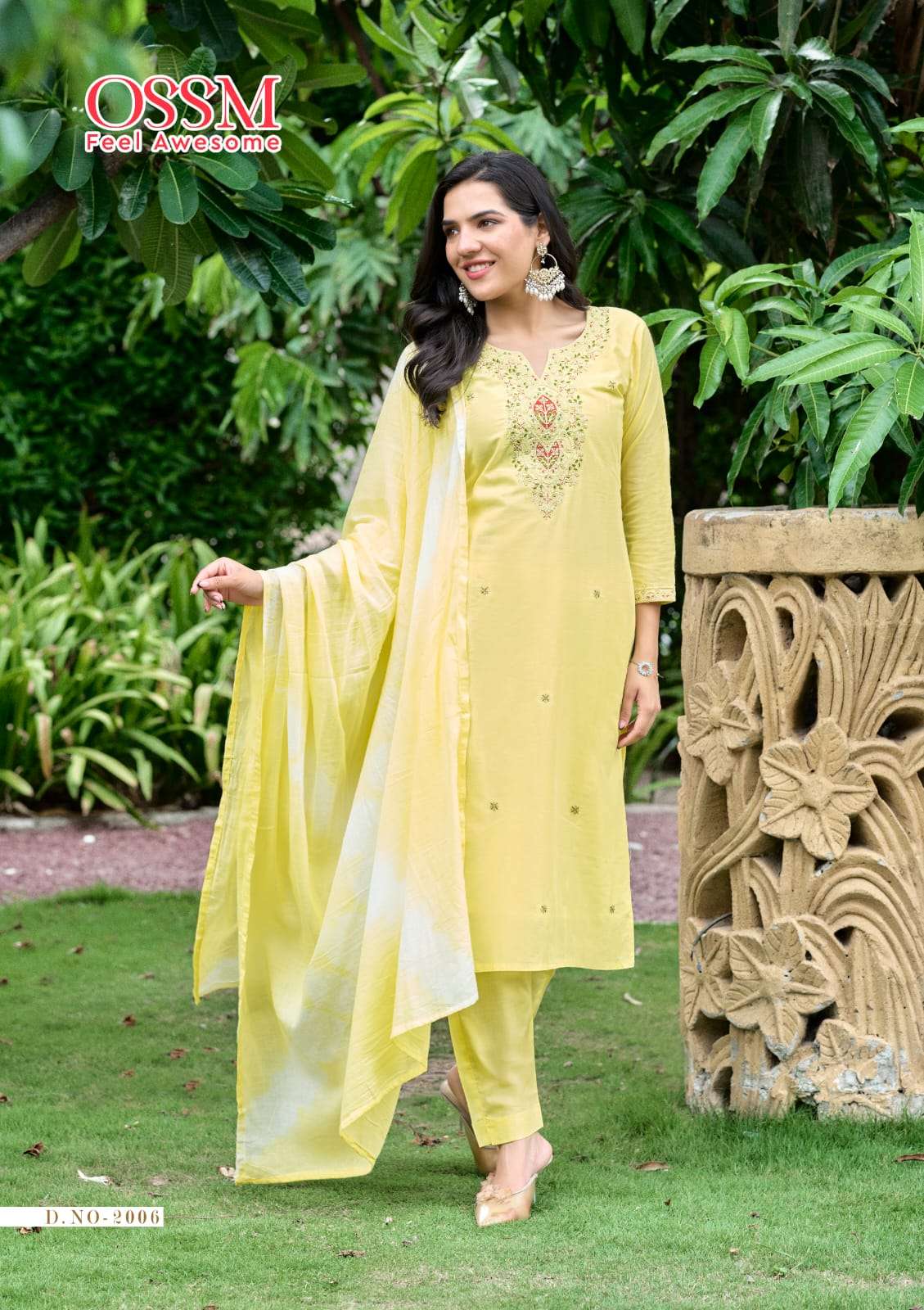 MANTRA VOL-2 BY OSSM IN HEAVY COTTON WITH EMBROIDERY AND POCKET SUMMER COLLECTION