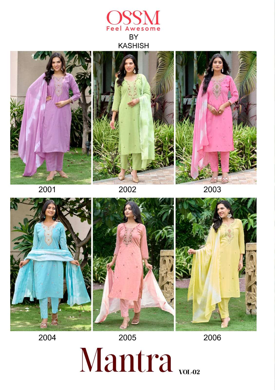 MANTRA VOL-2 BY OSSM IN HEAVY COTTON WITH EMBROIDERY AND POCKET SUMMER COLLECTION