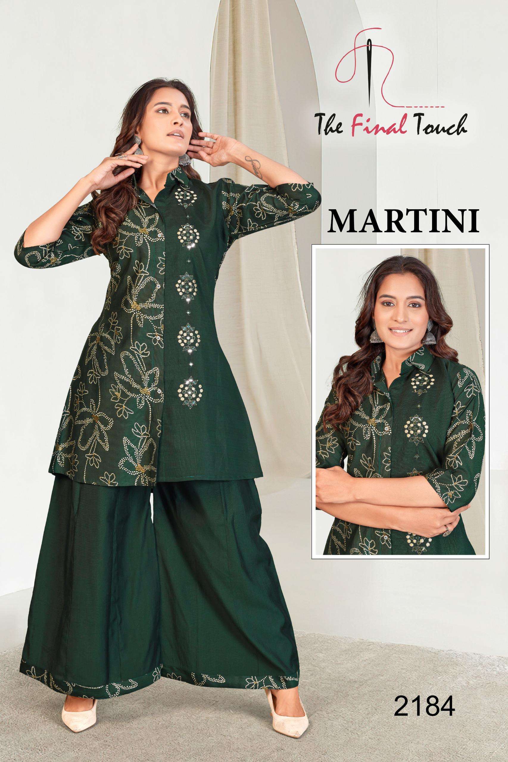 MARTINI BY R R FASHION IN PREMIUM VETICAN PRINT WITH ORIGINAL MIRROR WORK 