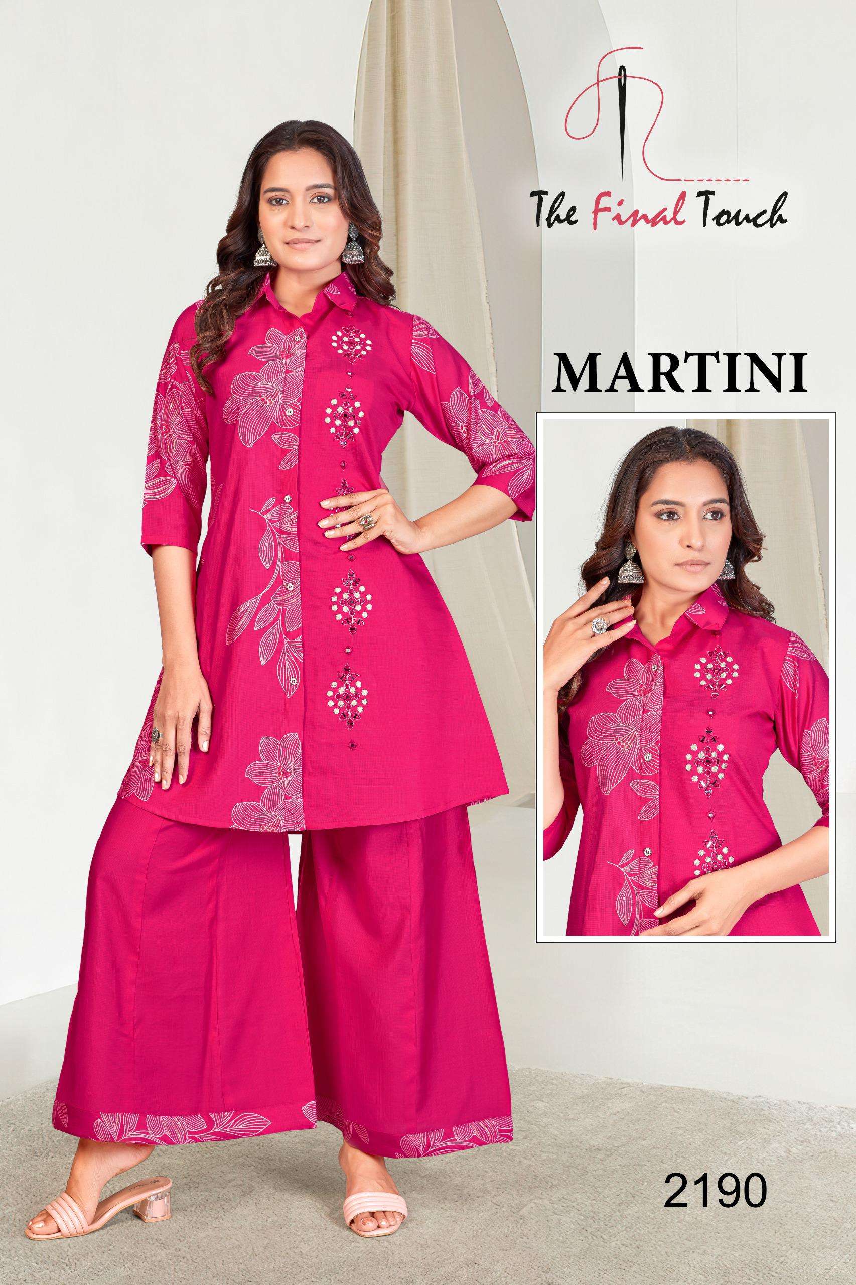 MARTINI BY R R FASHION IN PREMIUM VETICAN PRINT WITH ORIGINAL MIRROR WORK 